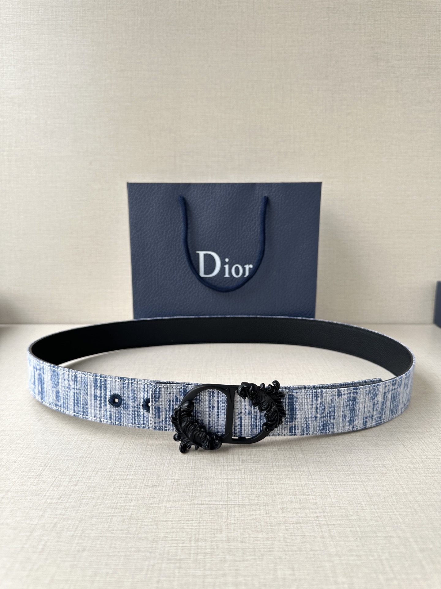 Dior Style Black Leather Men's Belts Lookbook Reference image 1