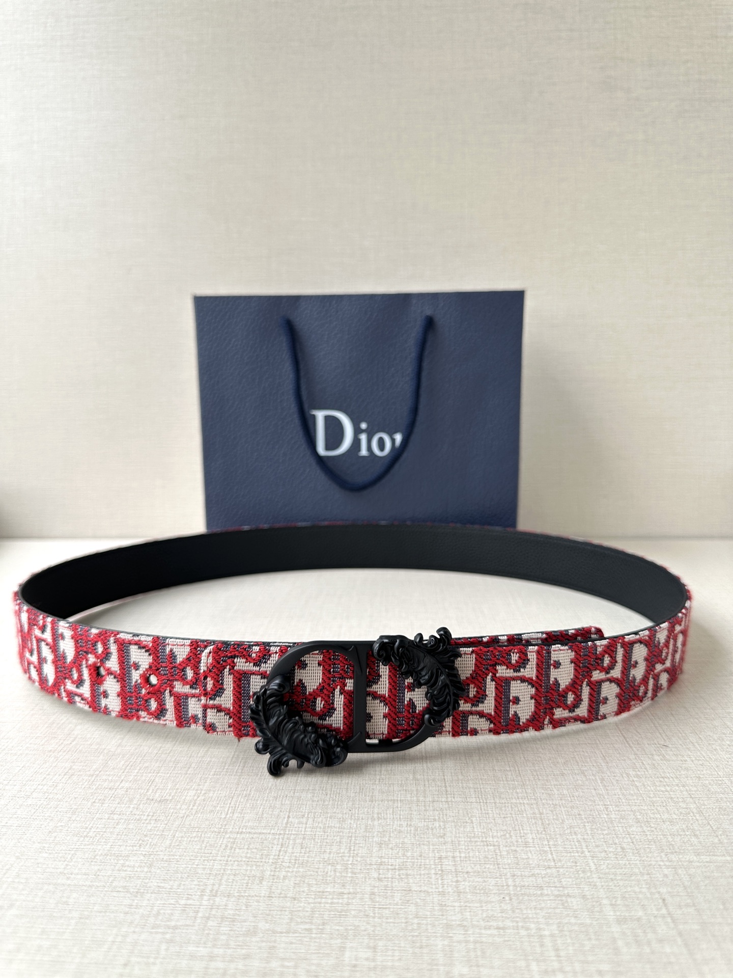 Dior Style Black Leather Men's Belts Lookbook Reference image 1