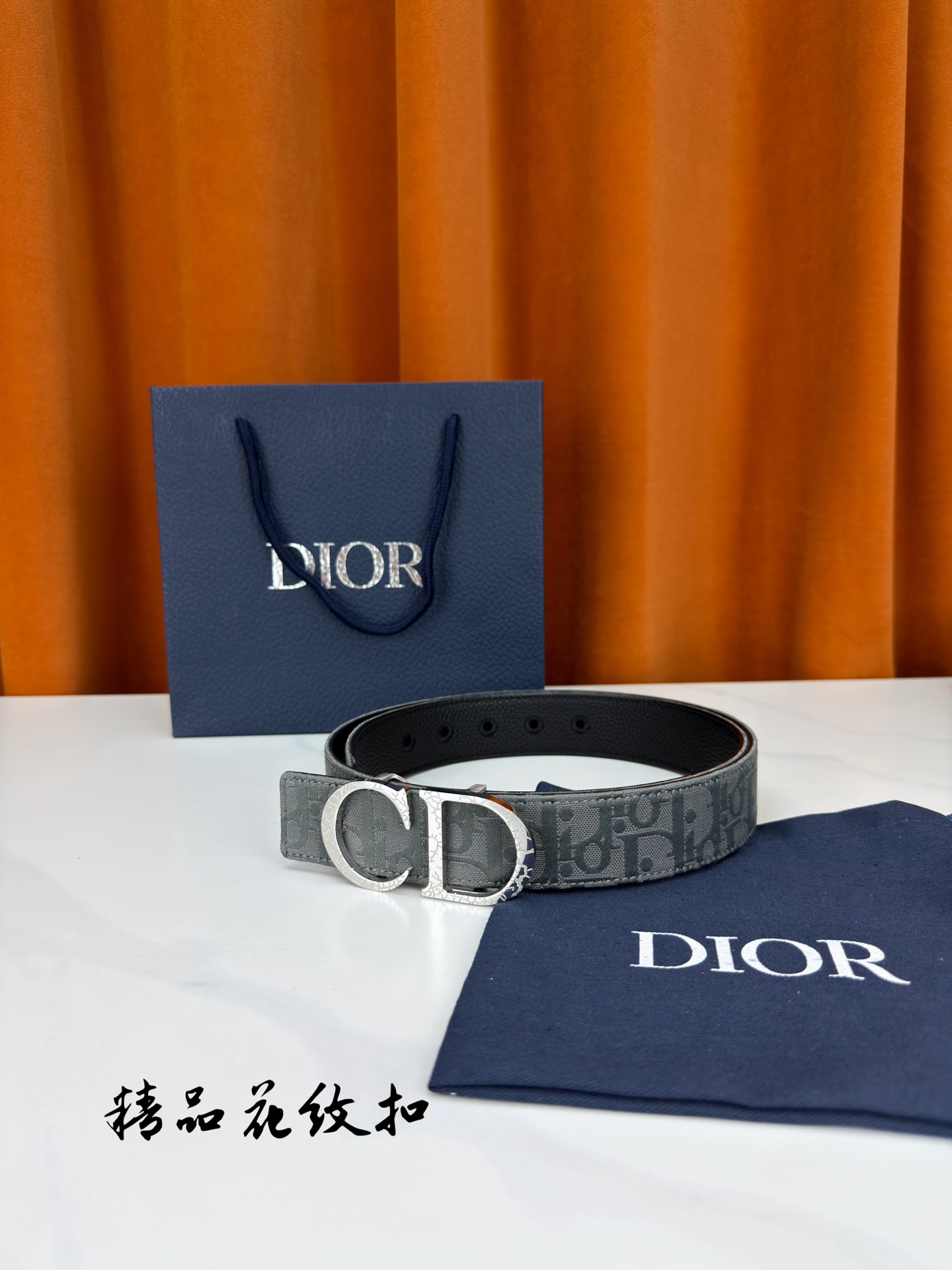Dior 宽度3.5cm双面腰带 老花提花帆布搭配荔枝纹皮革-Chinese UA Cheap High Quatity Brand Clothes Bags handbags Sneakers wholesale wholesaler seller from China Factory suppliers Fashion Clothing Shoes best Quality Beautiful Price Dior 宽度3.5cm双面腰带 老花提花帆布搭配荔枝纹皮革