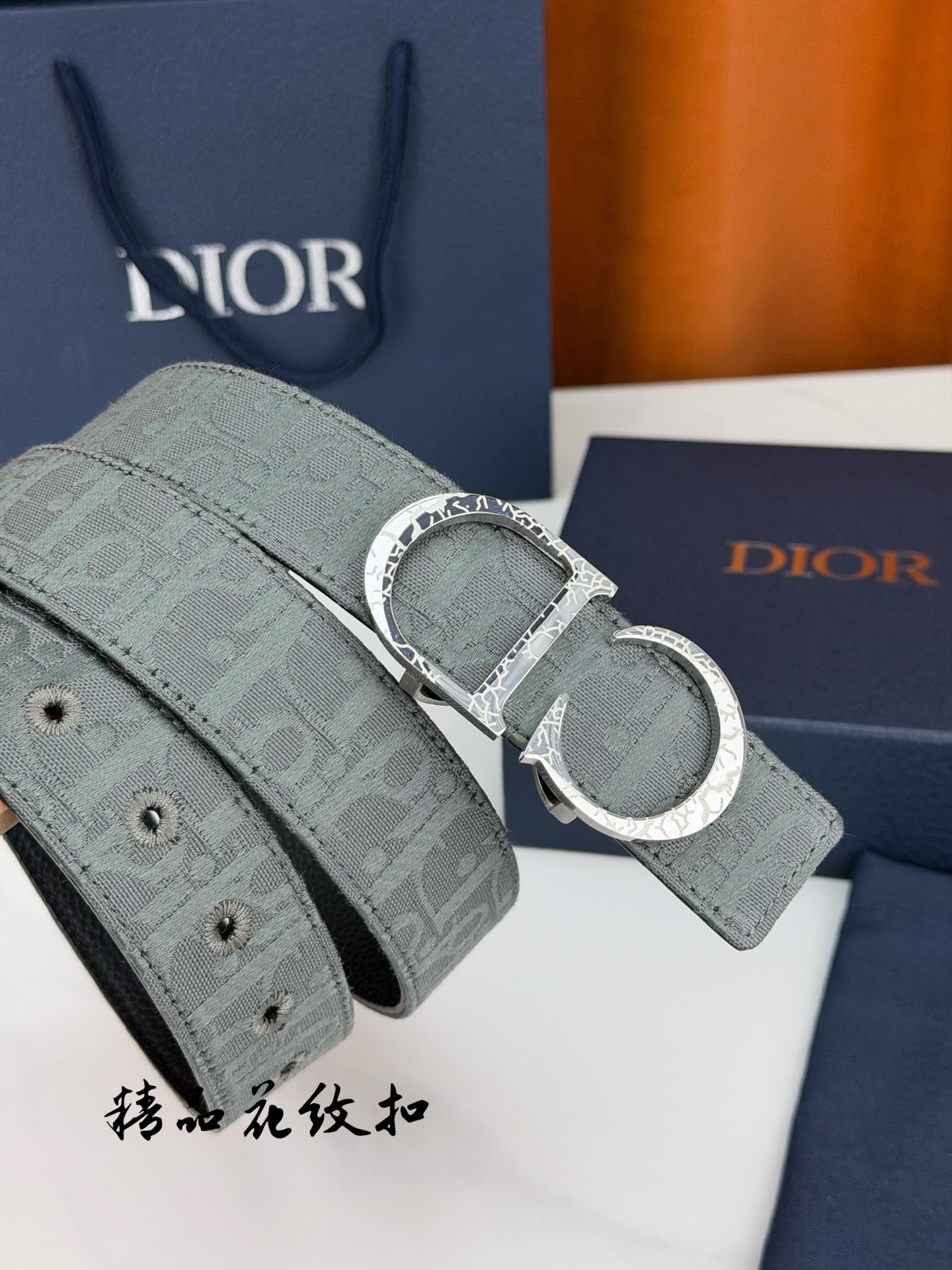Dior 宽度3.5cm双面腰带 老花提花帆布搭配荔枝纹皮革-Chinese UA Cheap High Quatity Brand Clothes Bags handbags Sneakers wholesale wholesaler seller from China Factory suppliers Fashion Clothing Shoes best Quality Beautiful Price Dior 宽度3.5cm双面腰带 老花提花帆布搭配荔枝纹皮革