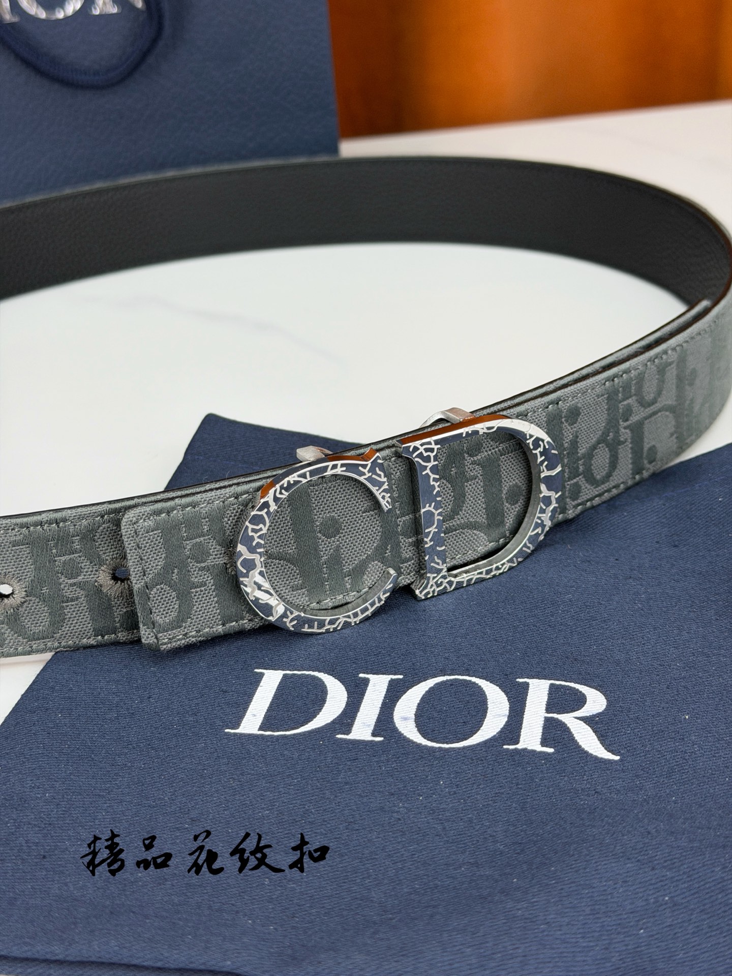 Dior 宽度3.5cm双面腰带 老花提花帆布搭配荔枝纹皮革-Chinese UA Cheap High Quatity Brand Clothes Bags handbags Sneakers wholesale wholesaler seller from China Factory suppliers Fashion Clothing Shoes best Quality Beautiful Price Dior 宽度3.5cm双面腰带 老花提花帆布搭配荔枝纹皮革