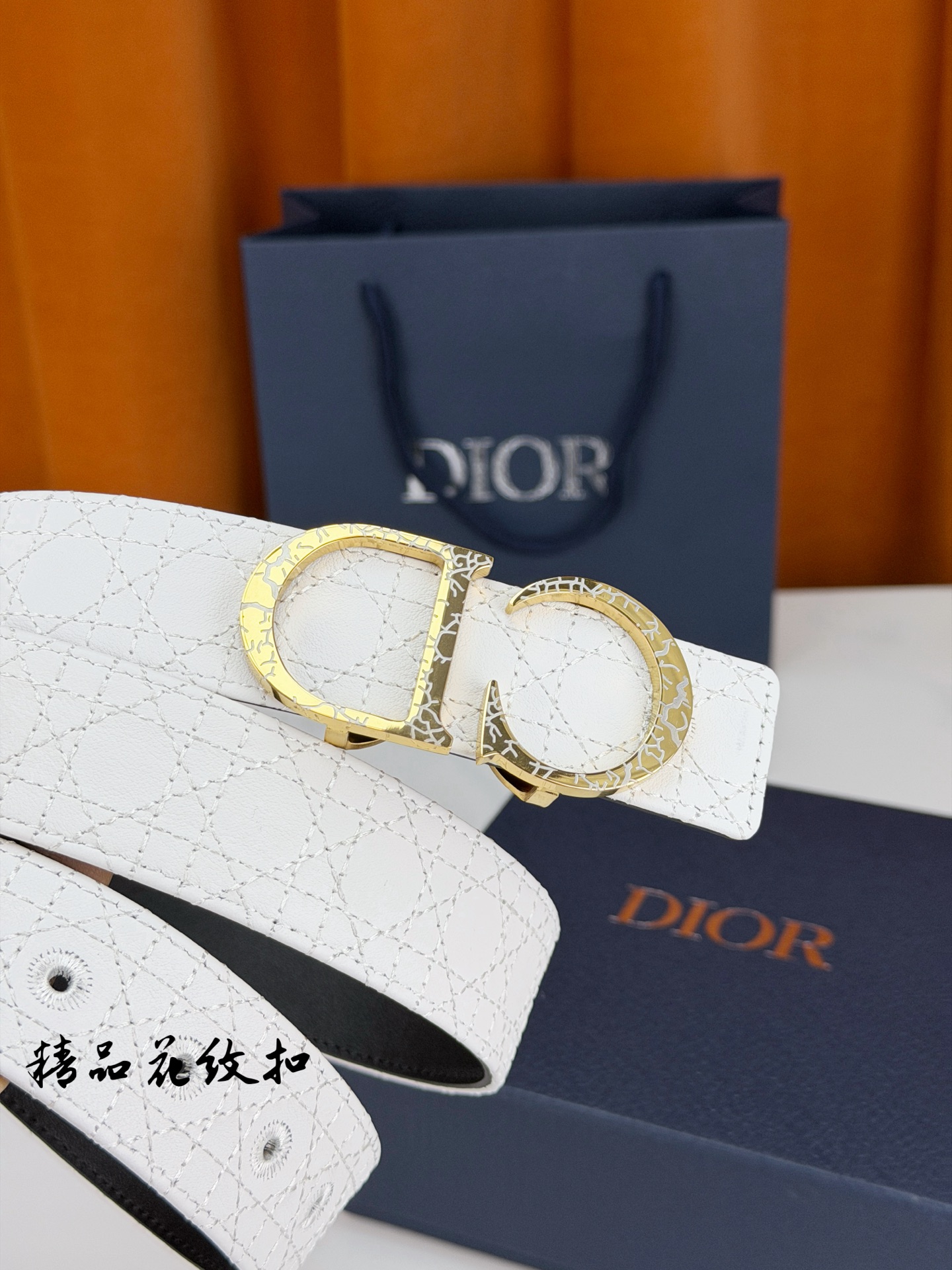 Dior 宽度3.5cm精品花纹扣菱格腰带 黑色皮革满缝菱格针脚-Top High Quatity Cheap Sneakers Fashion Clothing Clothes Bags handbags Shoes of all Brand wholesale With The best Quality And Beautiful Price from China Factory Chinese suppliers wholesaler seller Dior 宽度3.5cm精品花纹扣菱格腰带 黑色皮革满缝菱格针脚