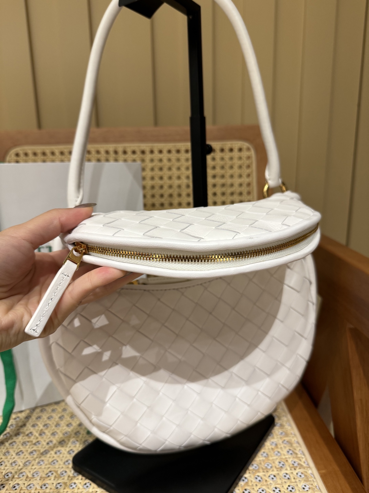 Bottega Veneta White Gemelli Small Shoulder Bag - Woven Leather Elegance 4 i1740500413151 9199 0 2