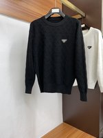 Prada Clothing Knit Sweater Sweatshirts Knitting Wool Fall/Winter Collection Fashion