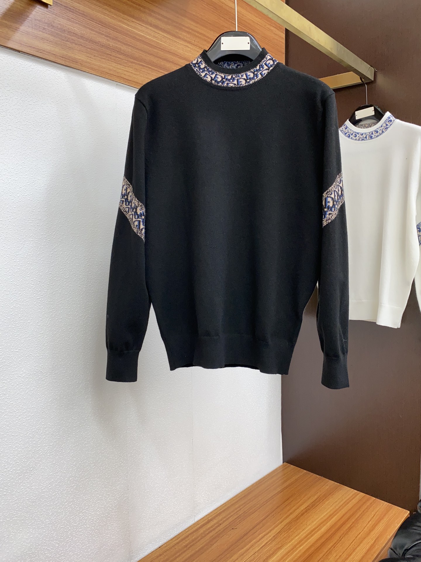 Dior Clothing Knit Sweater Sweatshirts Knitting Wool Fall/Winter Collection Fashion