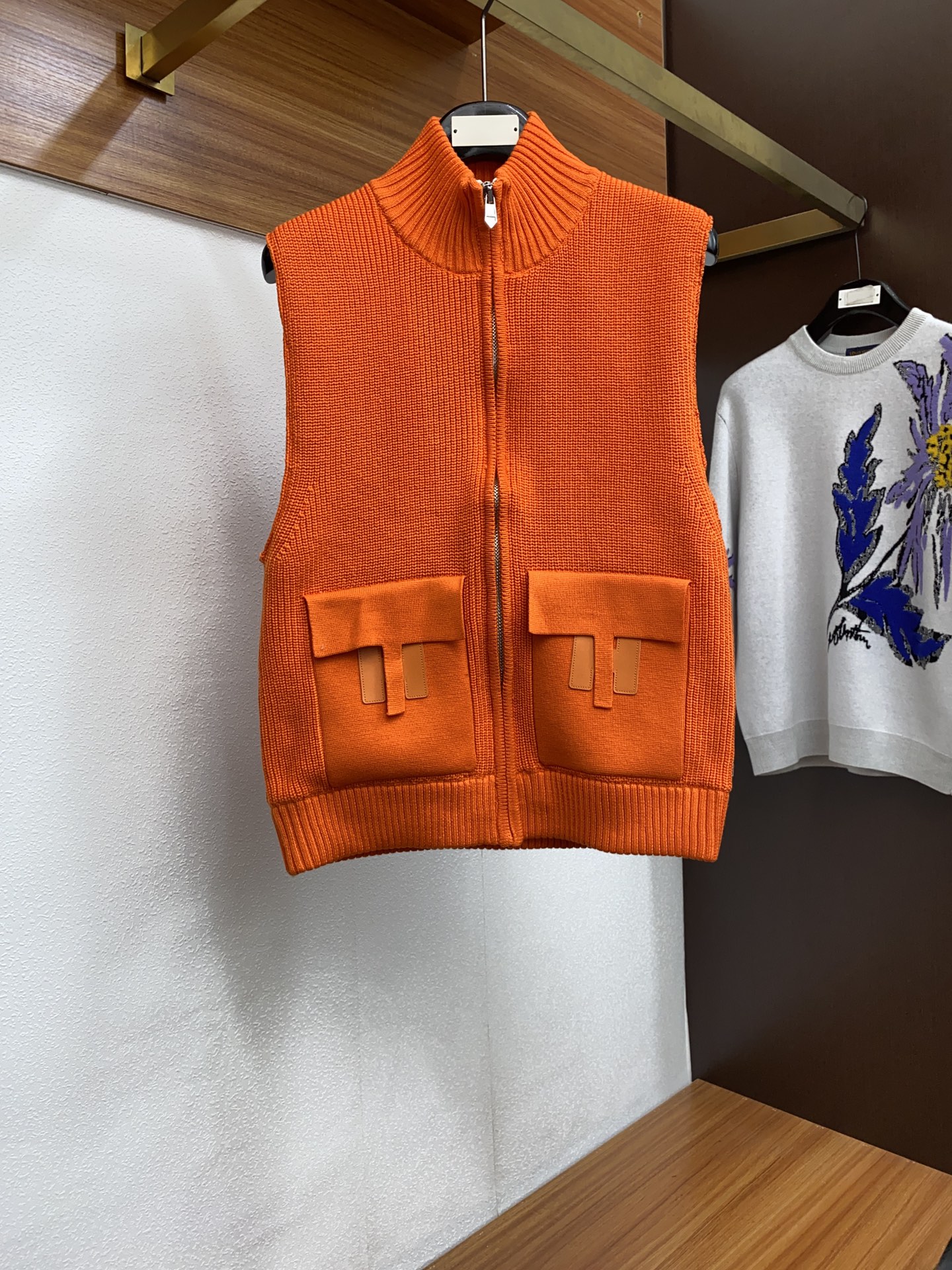 Hermes Clothing Waistcoats Embroidery Cashmere Knitting Wool Fall/Winter Collection