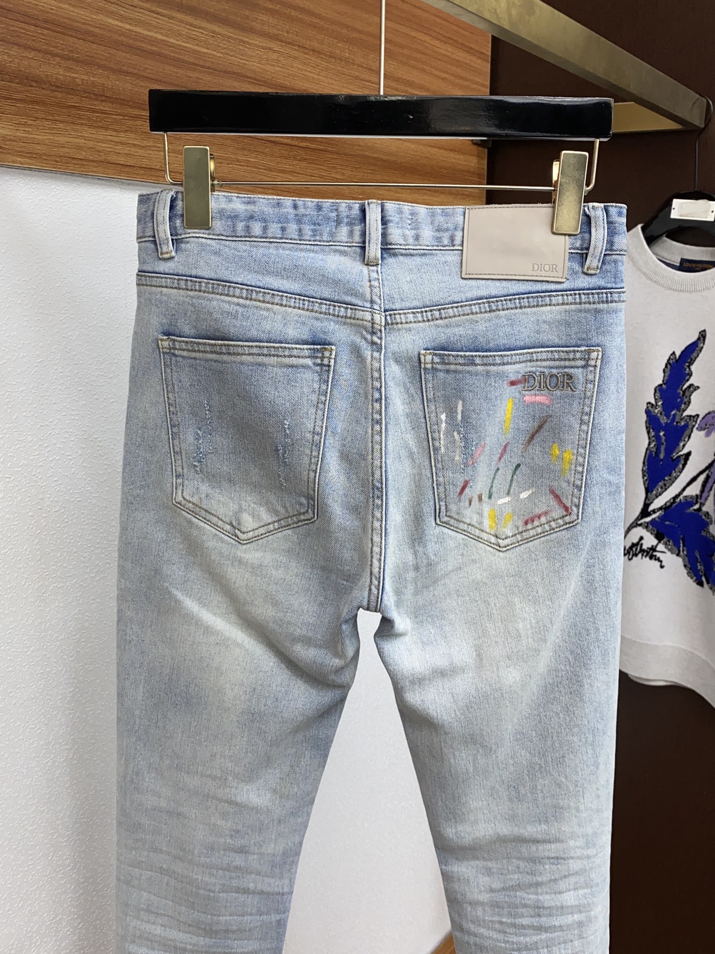  迪奥 早春款 男士牛仔裤原厂原布原洗水！进口原版水洗弹力面料，复杂的手工艺叠加，任何一个洗水环节多停留
