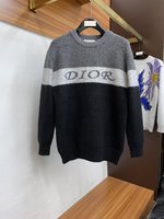 Dior Clothing Knit Sweater Sweatshirts Men Knitting Fall/Winter Collection Fashion Casual