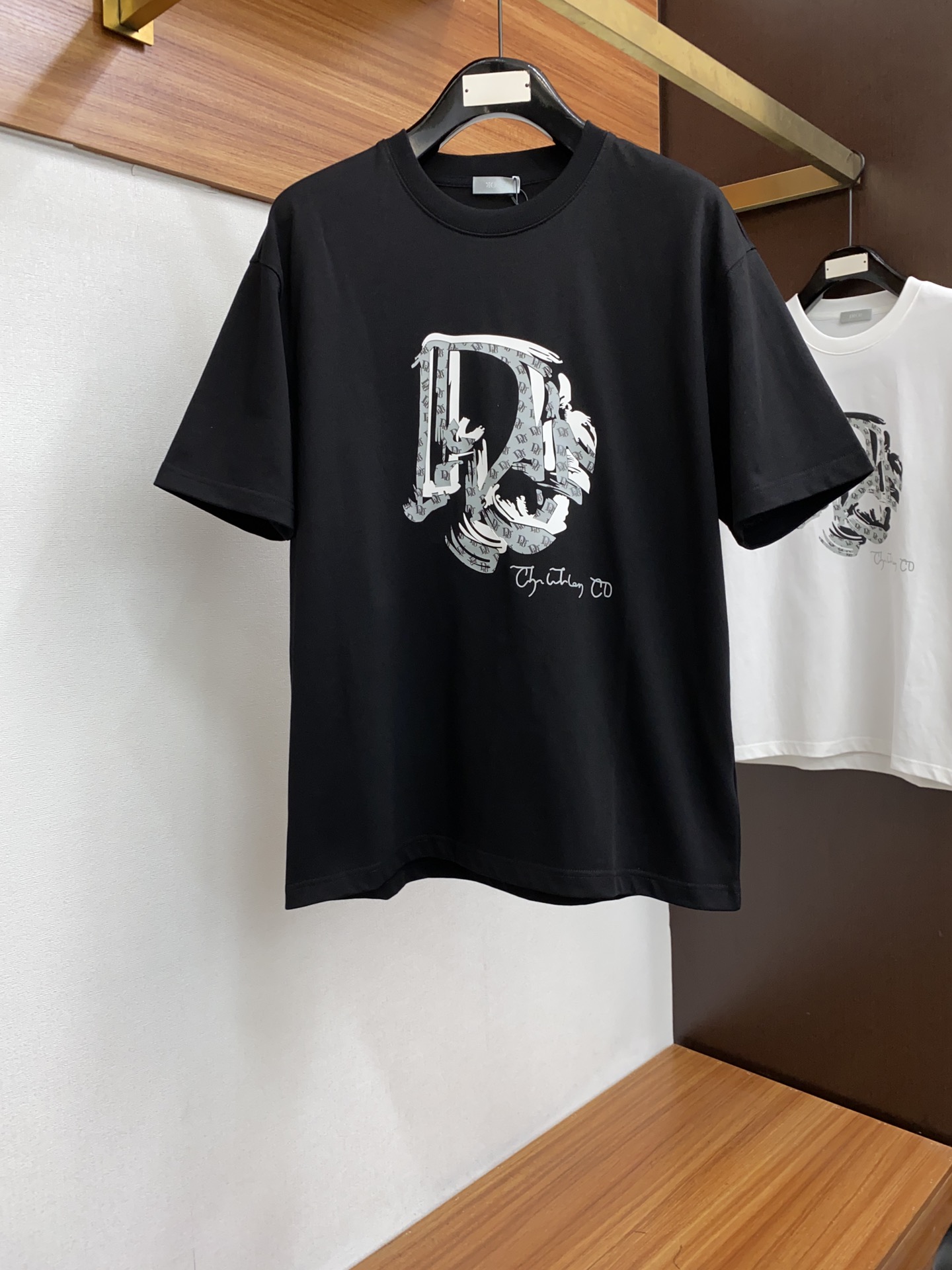 Dior Clothing T-Shirt Printing Unisex Cotton Short Sleeve
