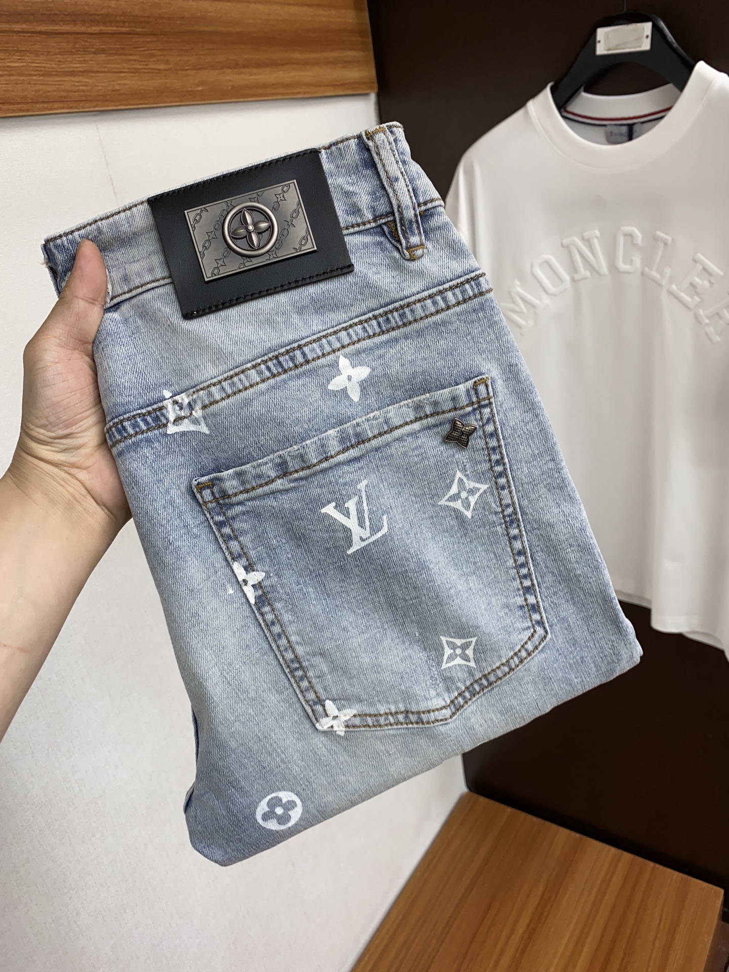 Louis Vuitton Abbigliamento Jeans Denim Lavorazione a maglia