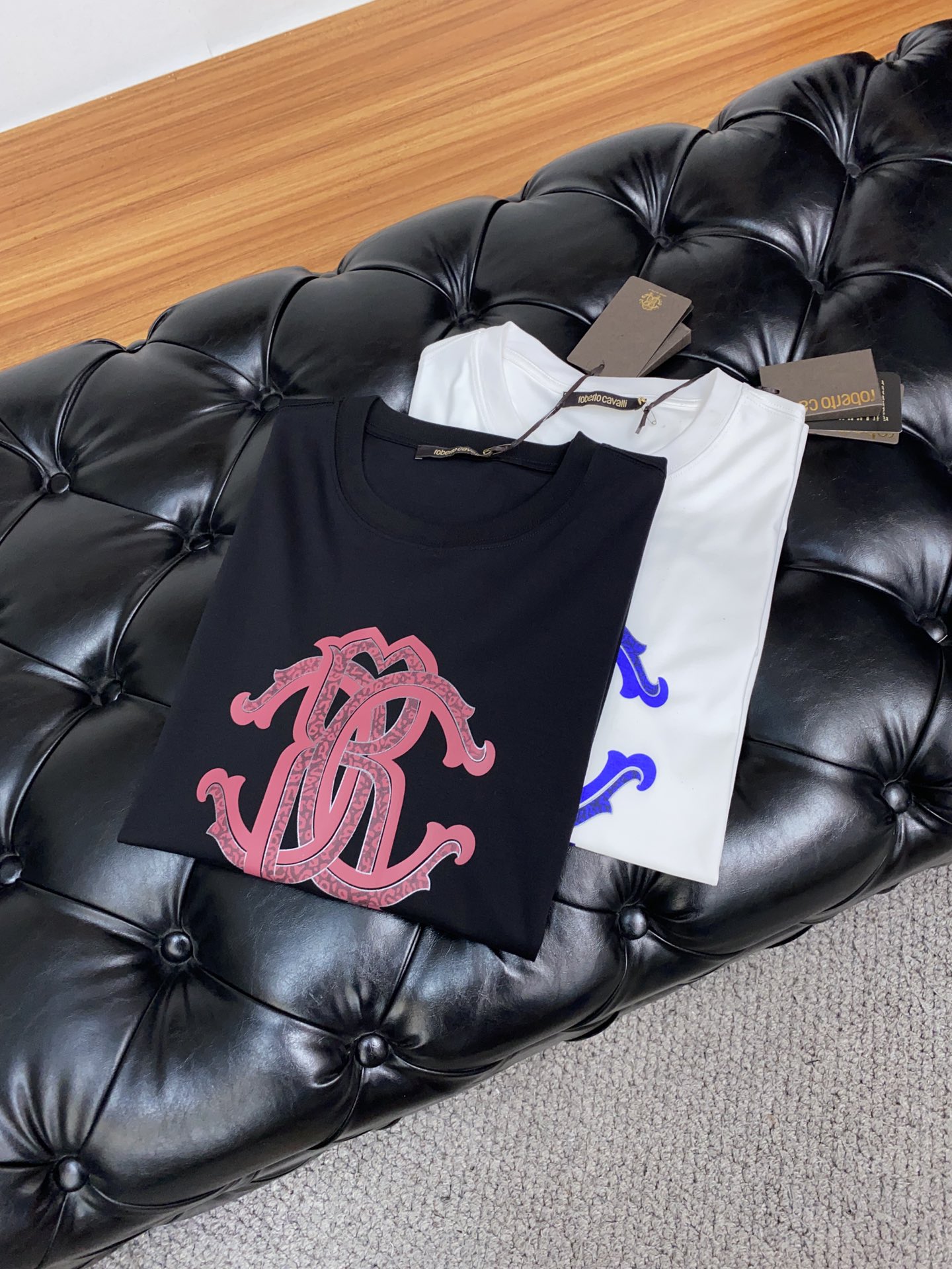 Roberto Cavalli Men's Short Sleeve T-Shirt with Logo - Spring/Summer Collection 9 i1711114244 578 8