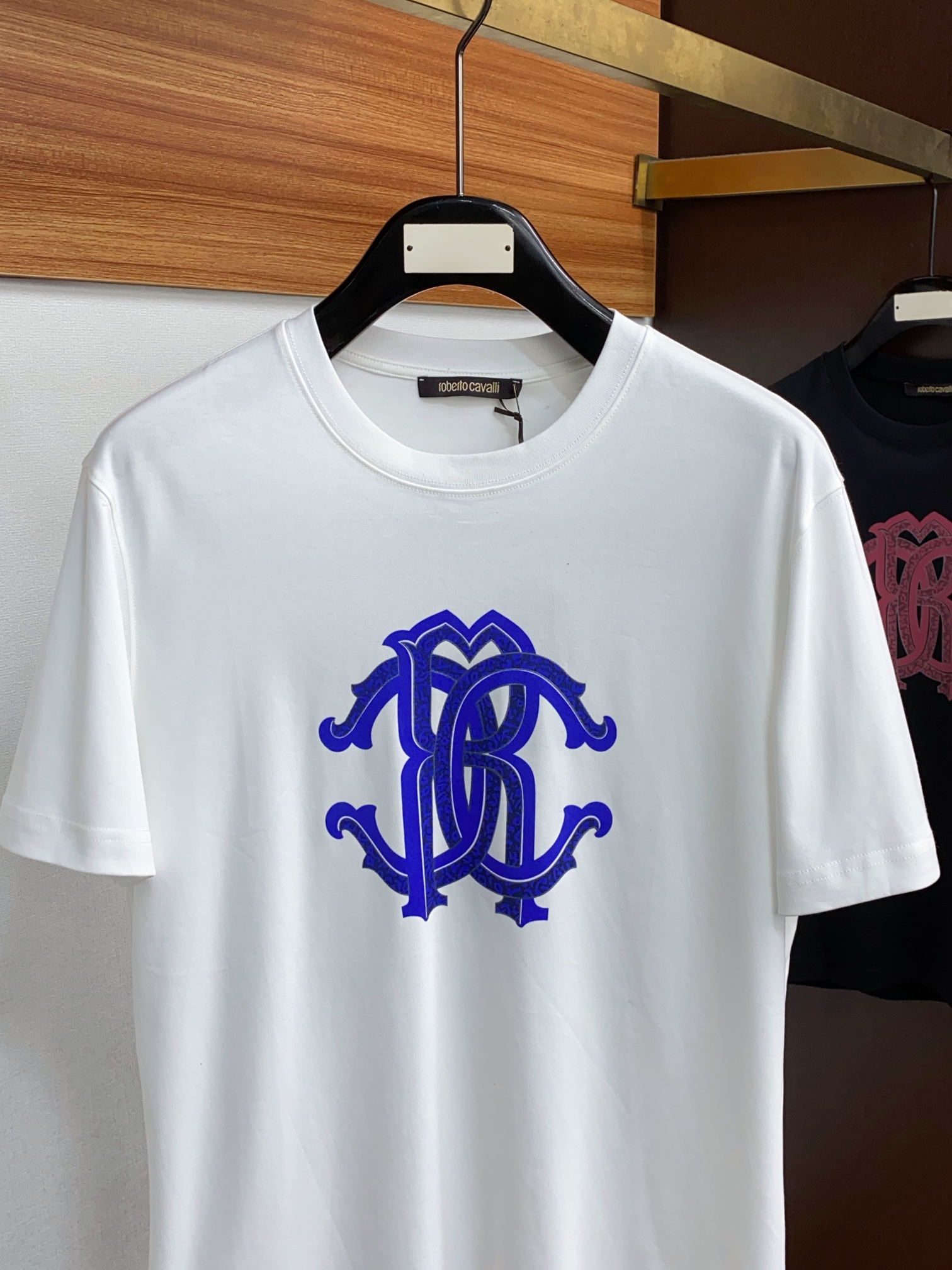 Roberto Cavalli Men's Short Sleeve T-Shirt with Logo - Spring/Summer Collection 3 i1711114246 5117 0