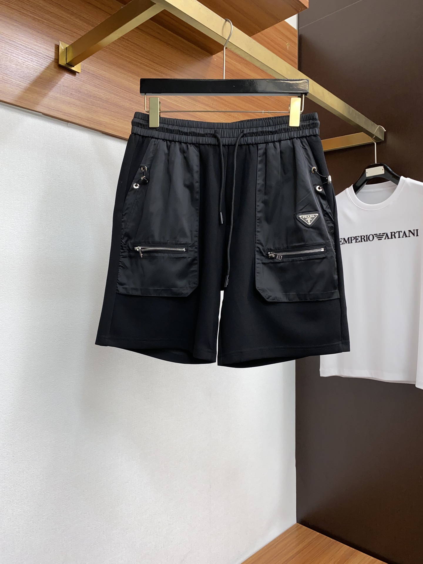 Prada Kleding Korte Broek Katoen Lente/Zomercollectie Casual