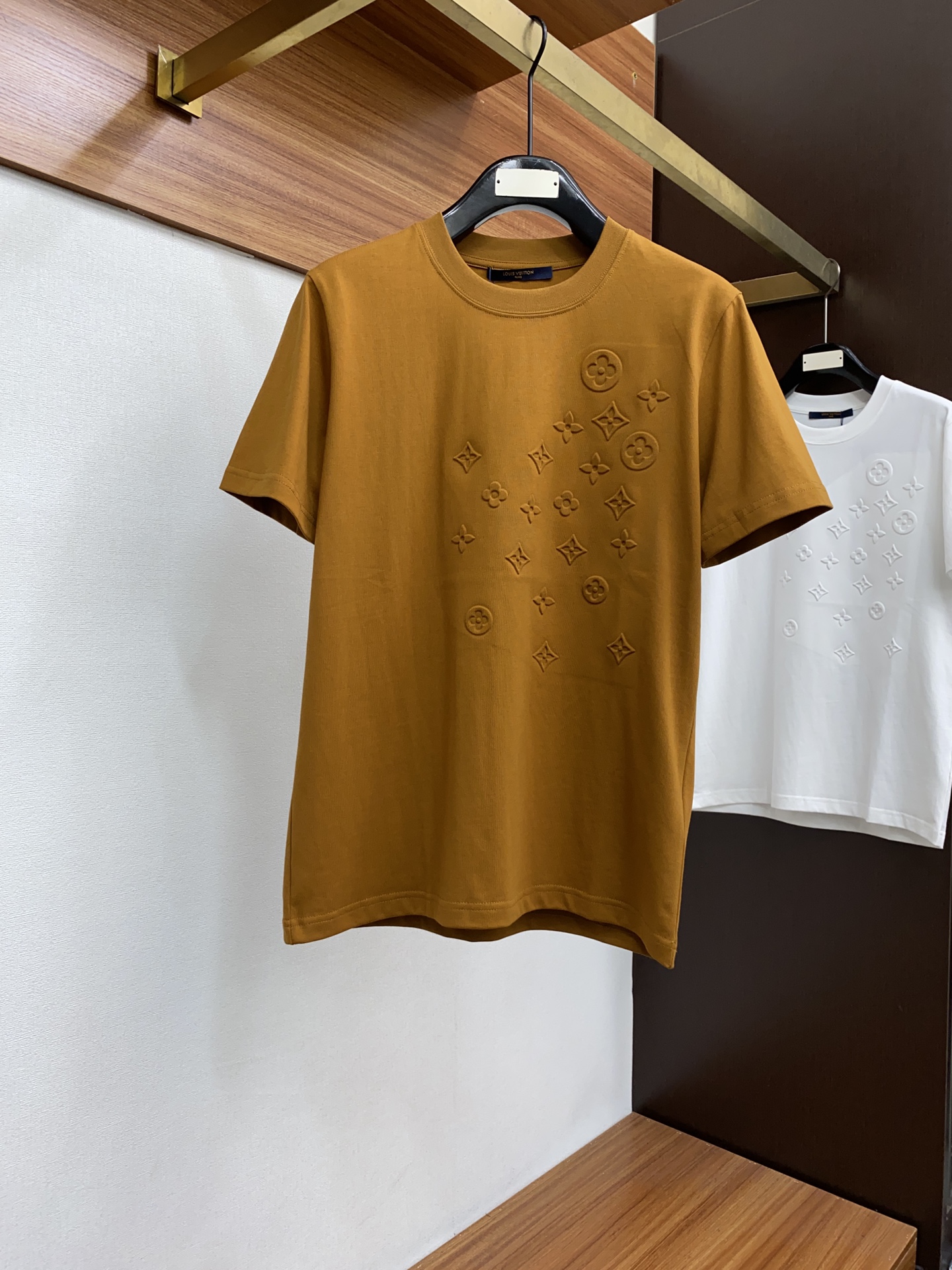 Louis Vuitton Ropa Camiseta Hombres Algodón Vintage Manga corta