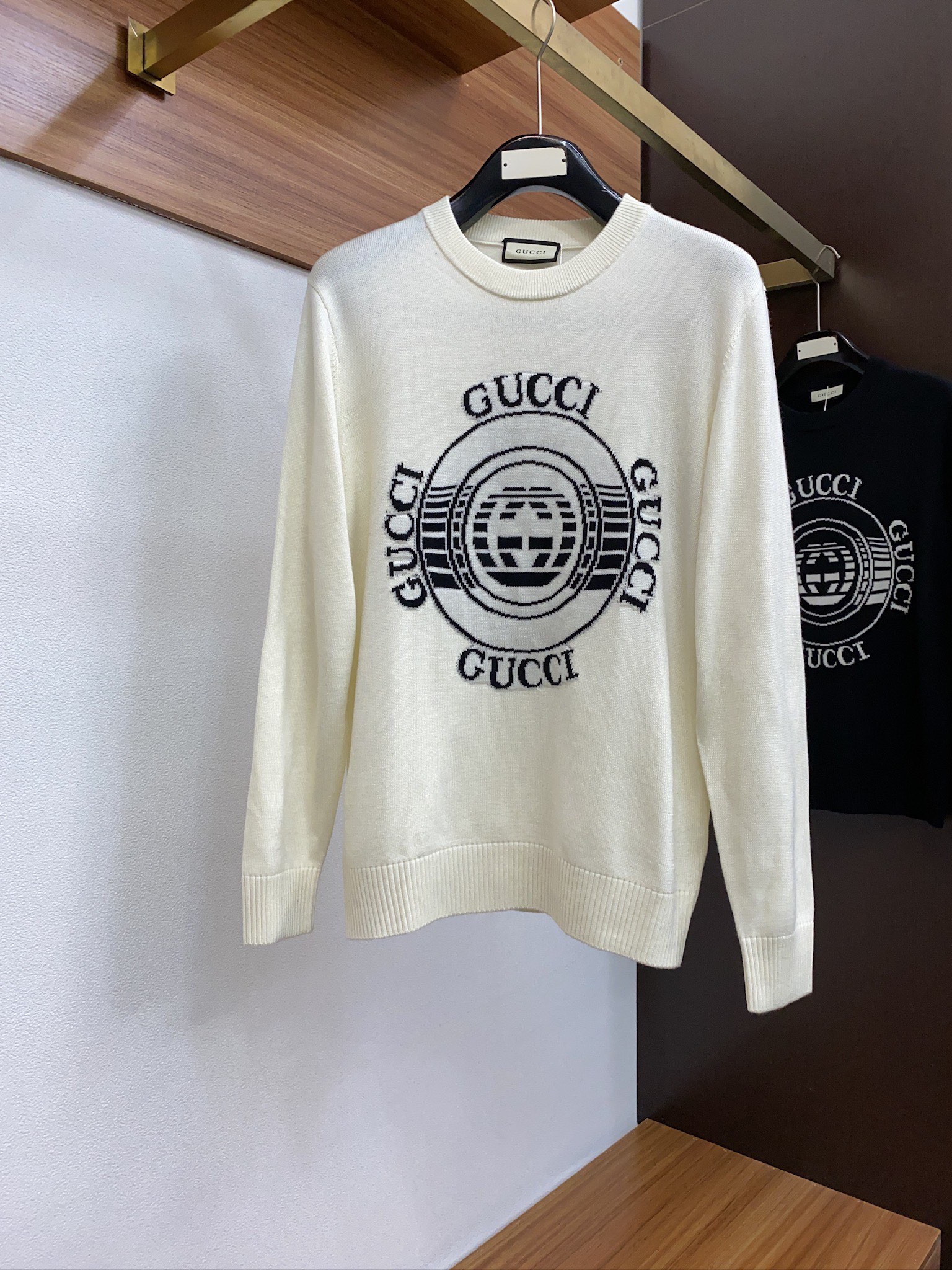 Gucci Abbigliamento Maglione Felpe Falso di migliore qualità
 Uomini Lavorazione a maglia Seta Lana Collezione Autunno Fashion Casual