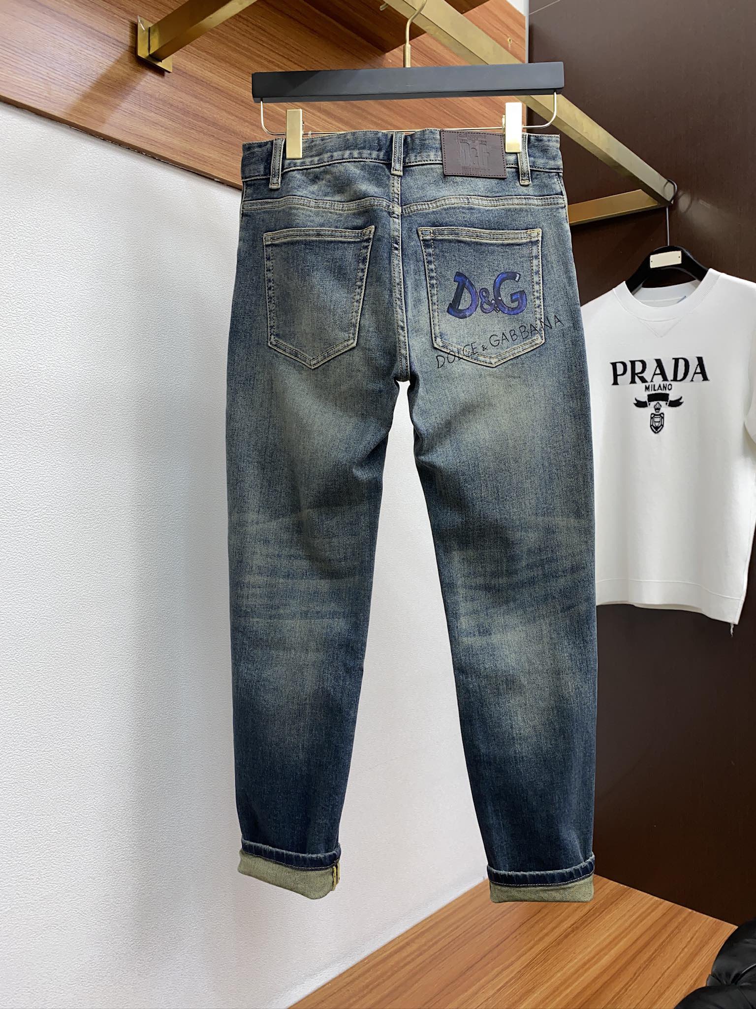  DG 24男士牛仔裤原厂原布原洗水！进口原版水洗弹力面料，复杂的手工艺叠加，任何一个洗水环节多停留几秒