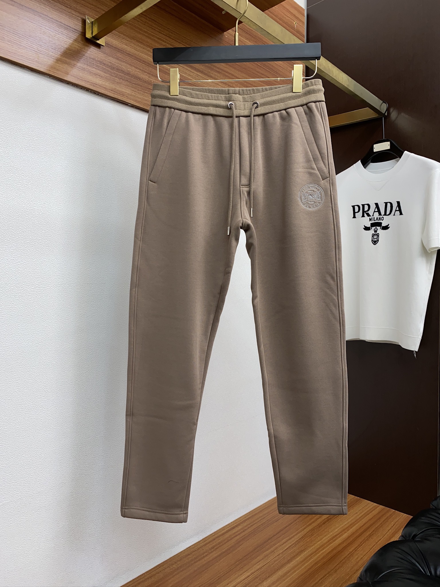 拉夫劳伦 2024秋冬休闲运动裤 客供纯棉面料，面料底部复合加绒 面料加厚保暖性强，不易皱，垂度好，质感