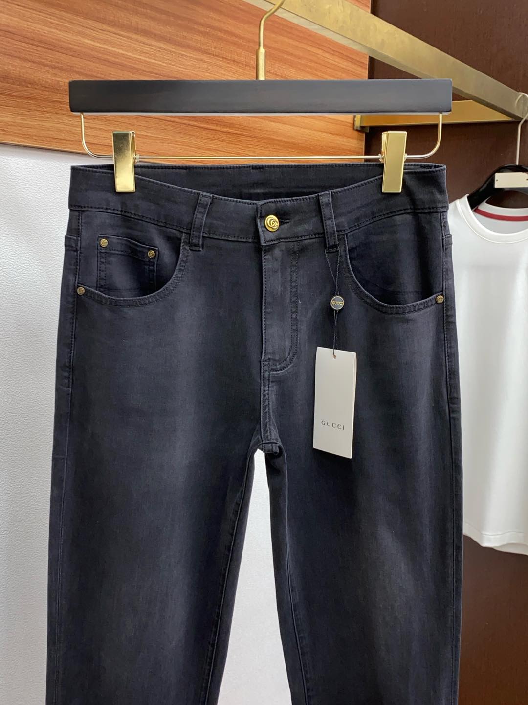  古奇 25春夏新品 修身原单男士水洗牛仔裤纯血统品 每季必出的类型，无需质疑的热卖王牌单品，符合四季最