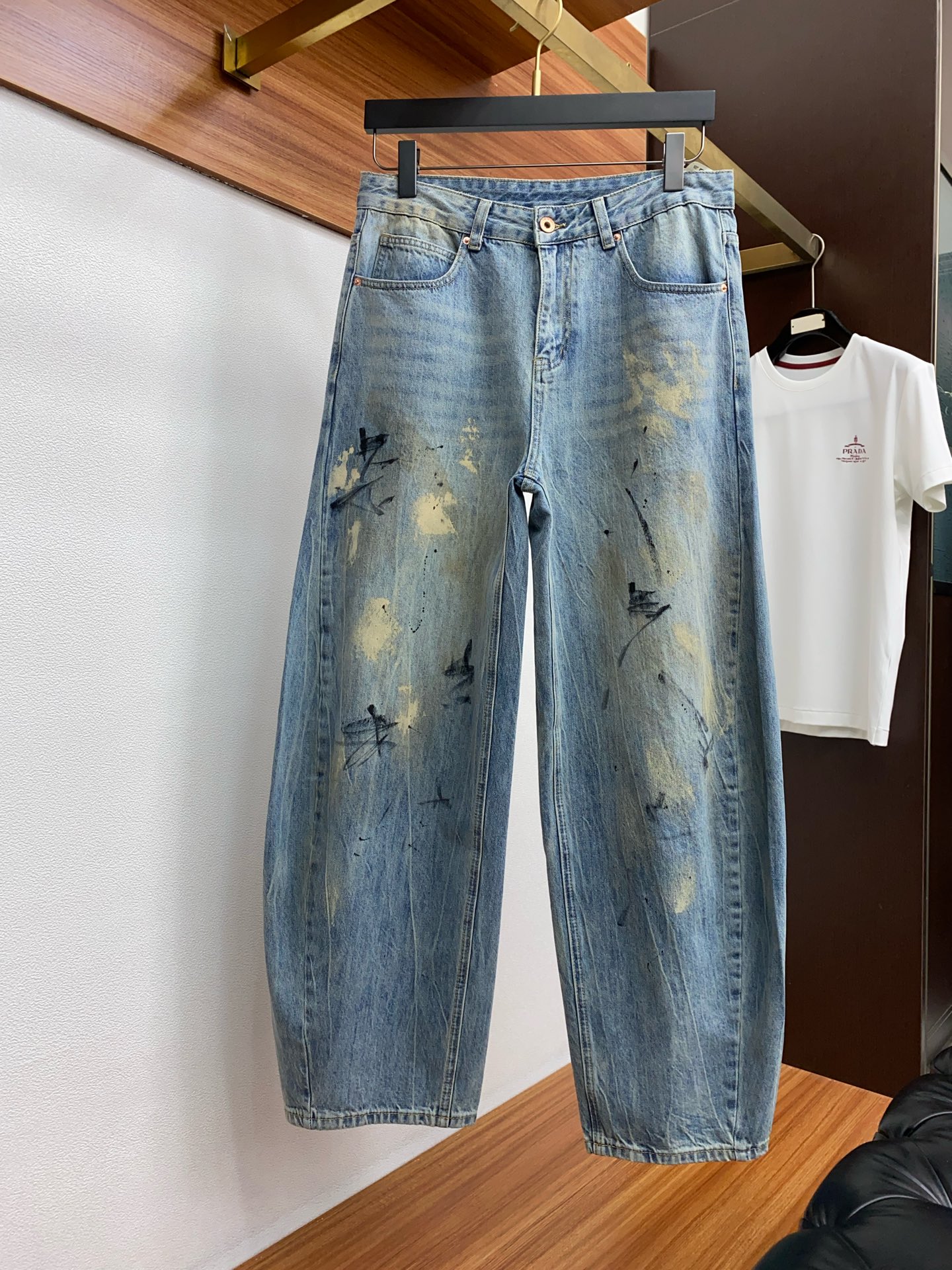  巴黎世家 2024SS早春 新品 原单男士水洗阔腿牛仔裤纯血统品 G柜5800
每季必出的类型，无需质
