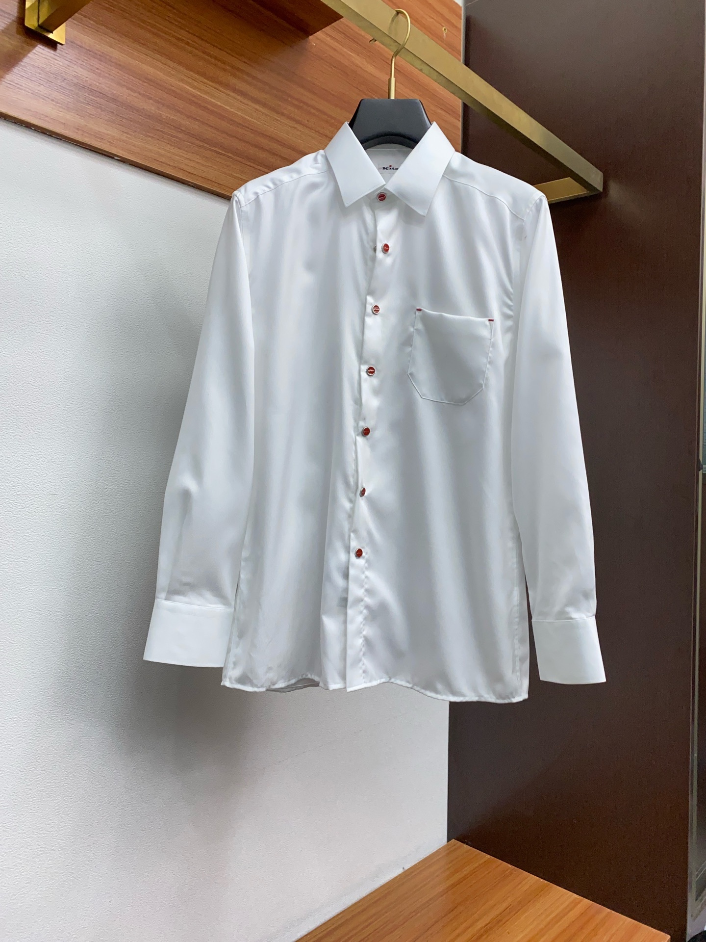 kiton 臻品商务休闲纯色高支高密长袖衬衫,男士高端商务休闲长袖衬衫,领先官网发售!贸易公司渠道臻品