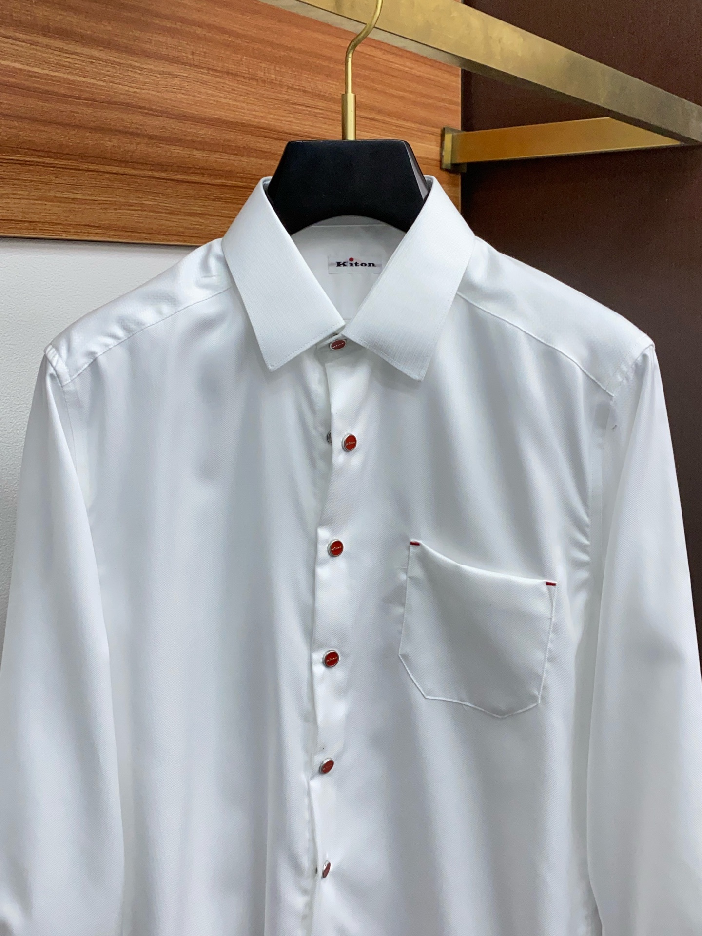 kiton 臻品商务休闲纯色高支高密长袖衬衫,男士高端商务休闲长袖衬衫,领先官网发售!贸易公司渠道臻品