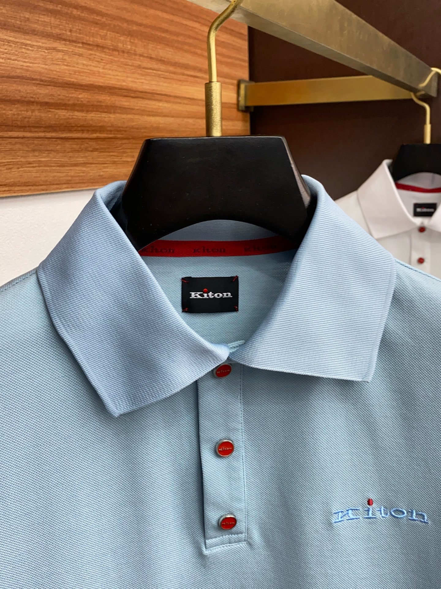 Kiton 官方新款 专柜同步上市 奇顿 男士高埃及棉面料商务休闲翻领短袖POLO衫!胸口精致刺绣,高