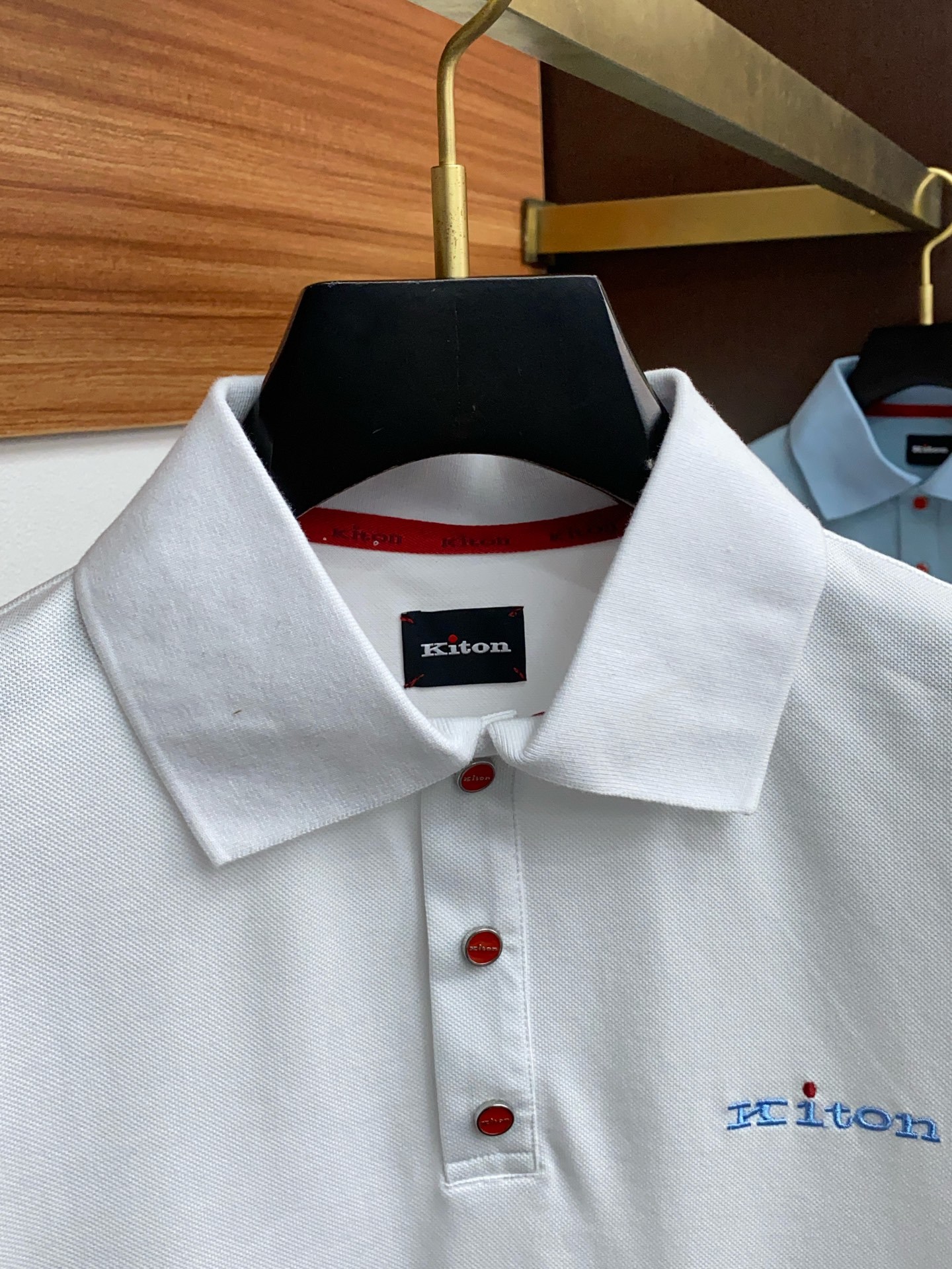 Kiton 官方新款 专柜同步上市 奇顿 男士高埃及棉面料商务休闲翻领短袖POLO衫!胸口精致刺绣,高