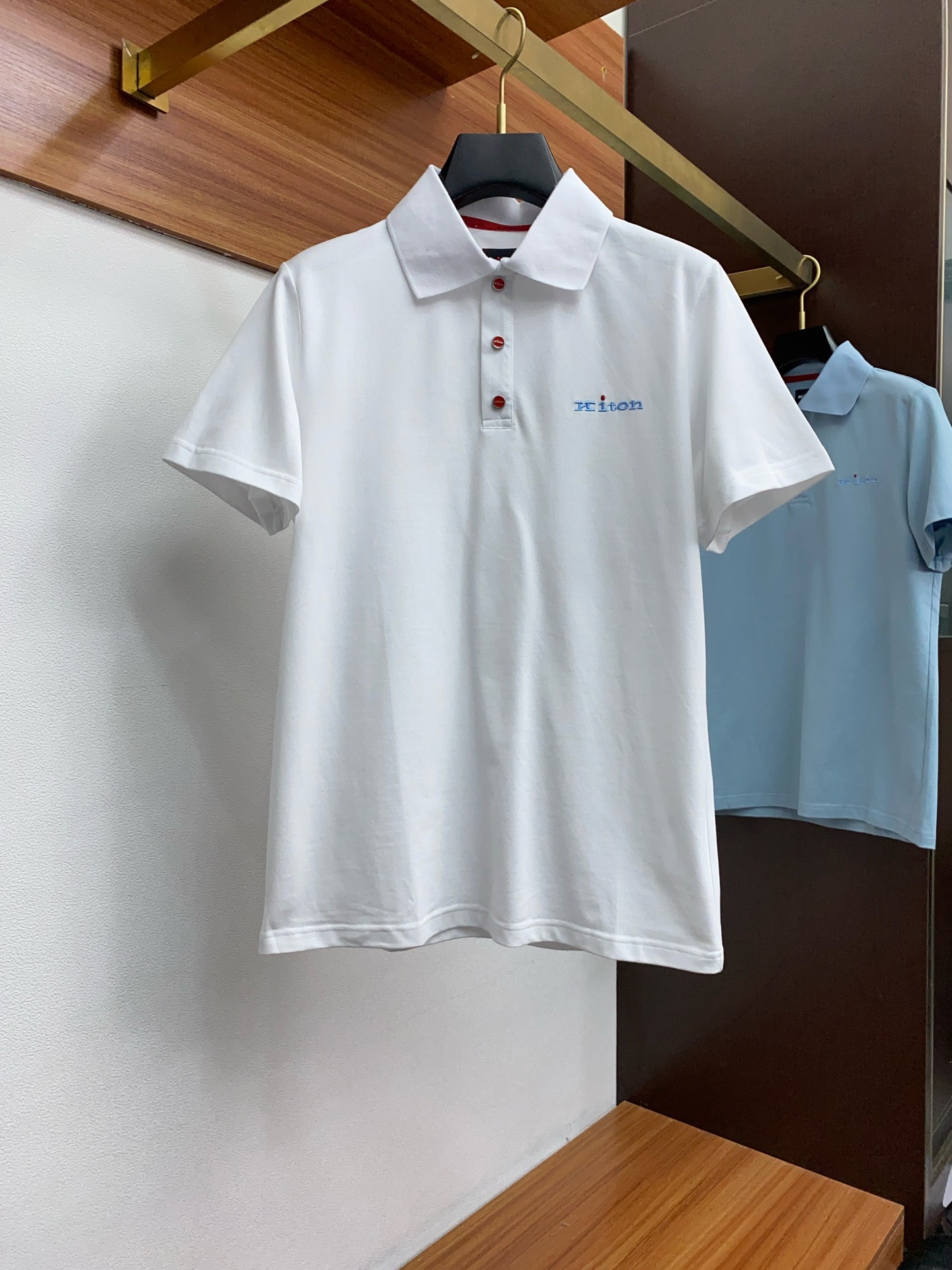Kiton 官方新款 专柜同步上市 奇顿 男士高埃及棉面料商务休闲翻领短袖POLO衫!胸口精致刺绣,高