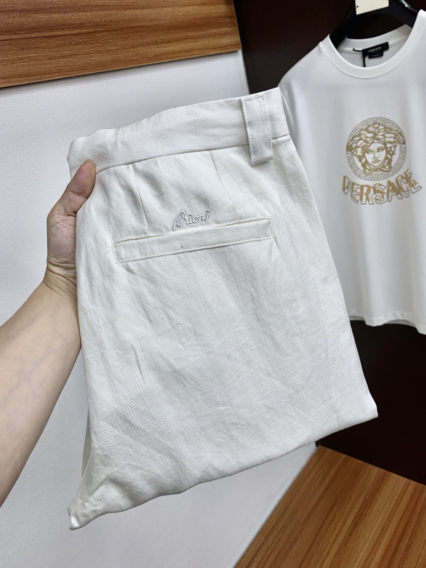NO:448445,New in summer, high-order light luxury casual, Tennis linen fabric, non-scalding and anti-wrinkle # white, Size: -,,alexander wang19860909夏季上新 高订轻奢休闲 天丝亚麻面料 免烫抗皱 # 白色 码数: -,,alexander wang,Men's clothing