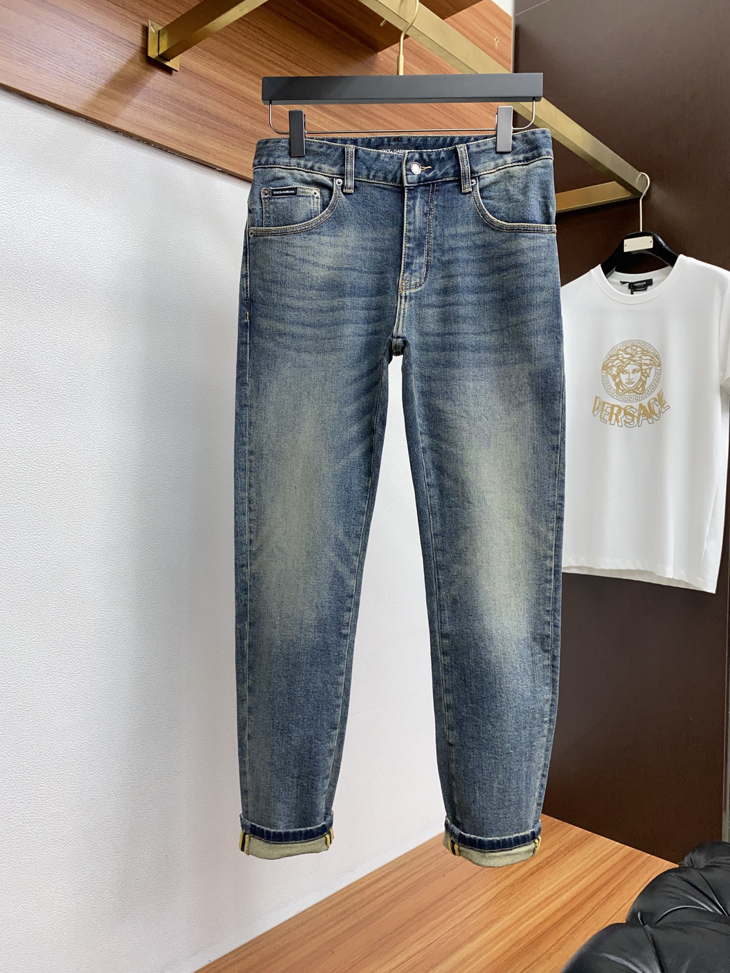  DG 25男士牛仔裤原厂原布原洗水！进口原版水洗弹力面料，复杂的手工艺叠加，任何一个洗水环节多停留几秒