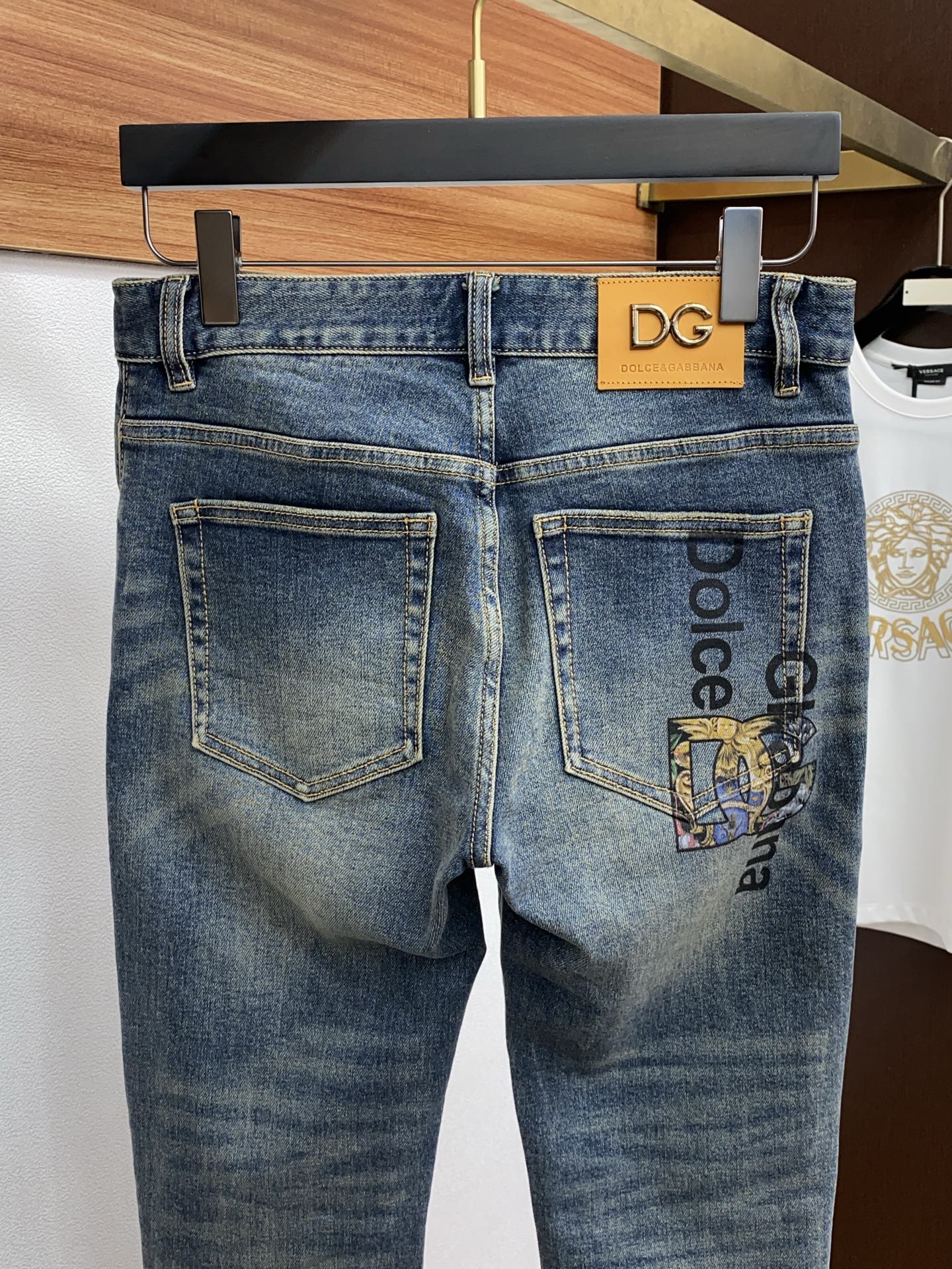  DG 25男士牛仔裤原厂原布原洗水！进口原版水洗弹力面料，复杂的手工艺叠加，任何一个洗水环节多停留几秒