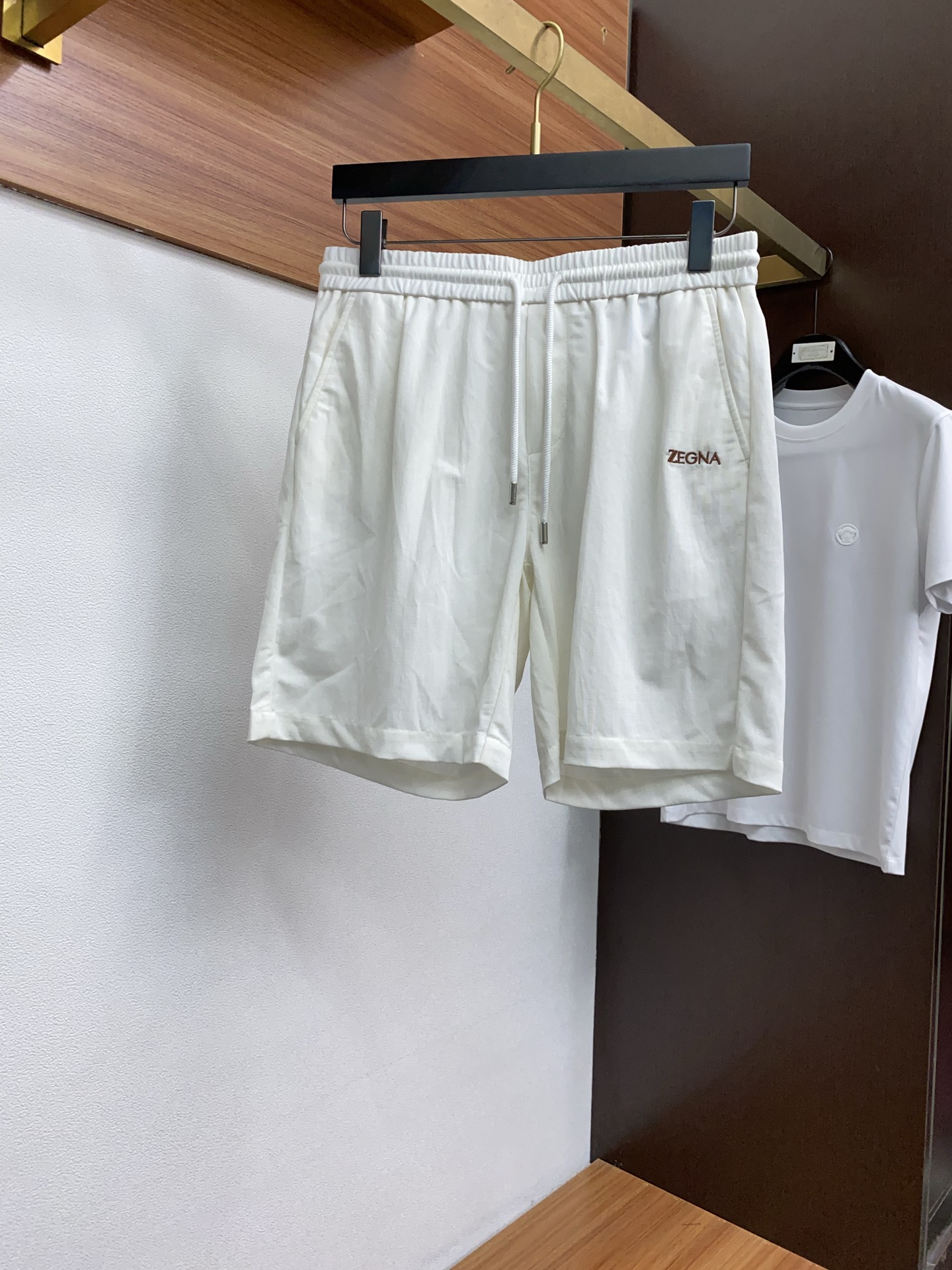High-end Urban Recreational Shorts Suit: Jenia M-3xL, Fine Gold, Top-Tide Fashion - 图片 6
