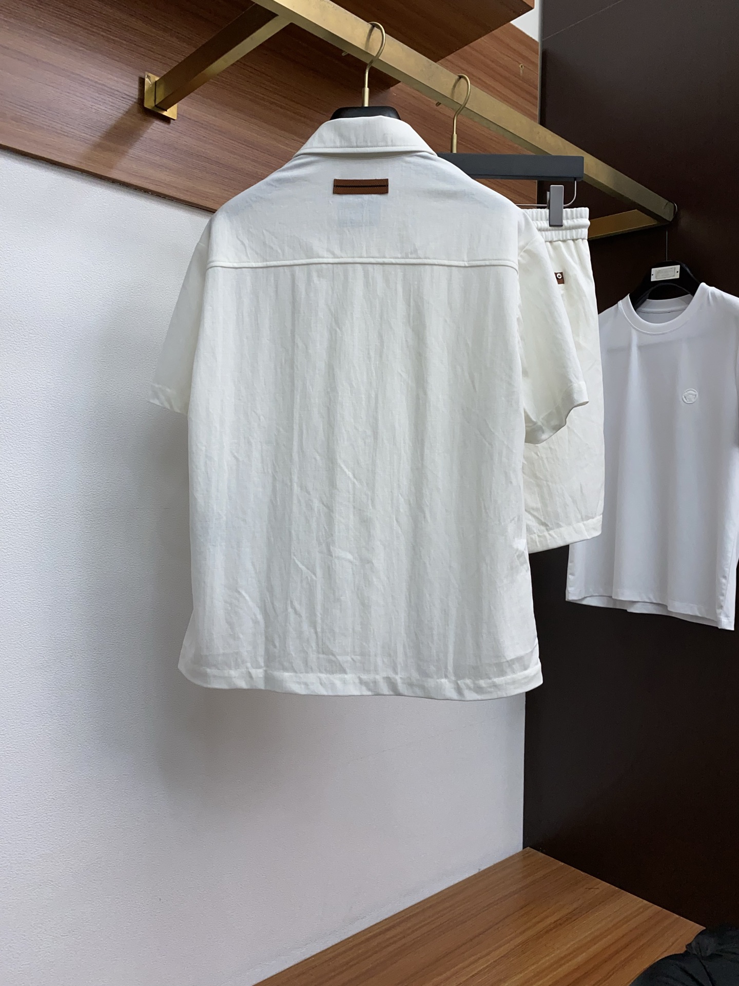 High-end Urban Recreational Shorts Suit: Jenia M-3xL, Fine Gold, Top-Tide Fashion - 图片 8