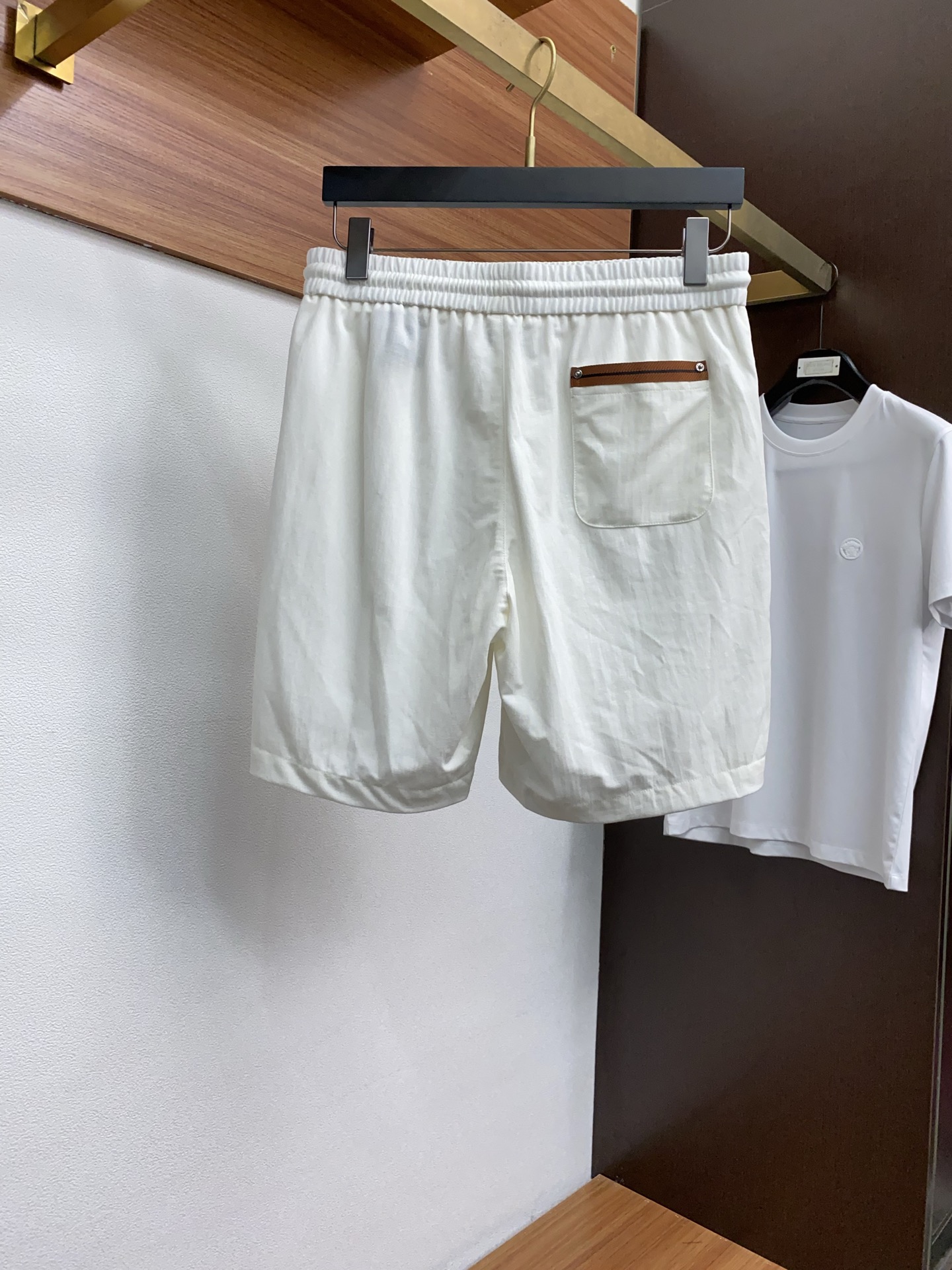 High-end Urban Recreational Shorts Suit: Jenia M-3xL, Fine Gold, Top-Tide Fashion - 图片 7