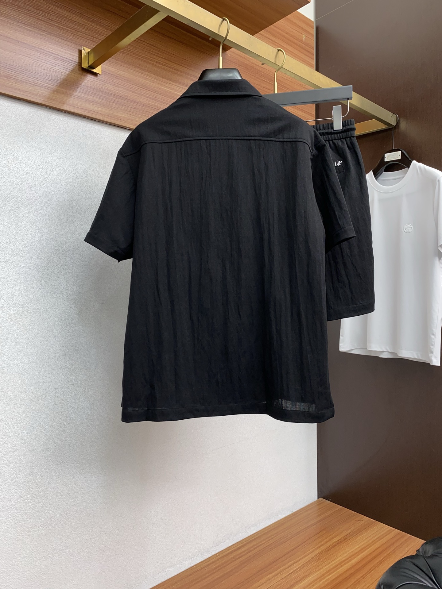 Loro Piana Women's Black Cotton-Linen Blend Shirt and Shorts Set 10 i1746245321488 4250 0 9