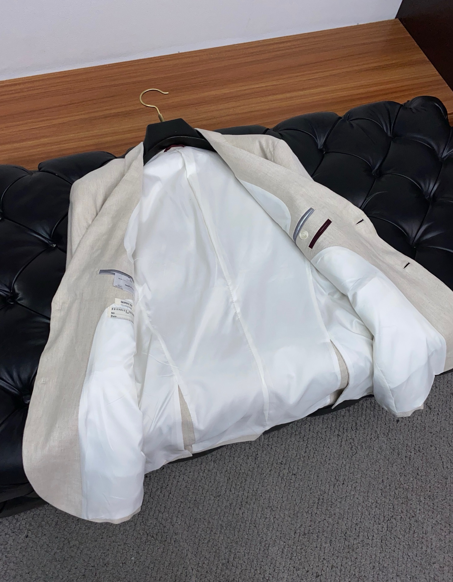 BC 2025 Men’s Linen Suit: High-End Business Charm with Classic Tailoring - 图片 8