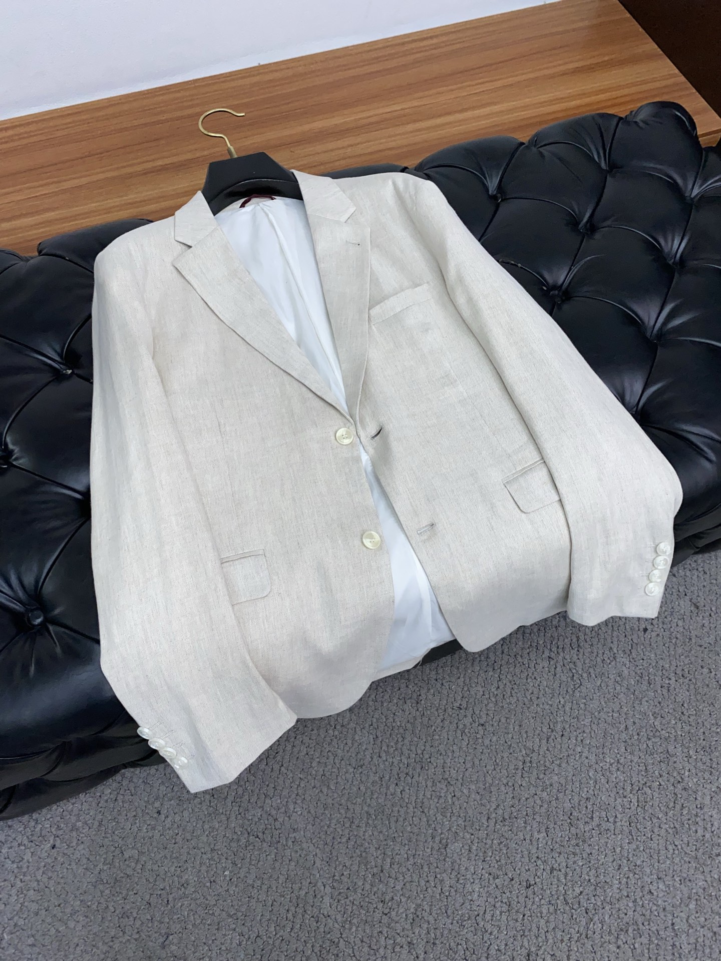 BC 2025 Men’s Linen Suit: High-End Business Charm with Classic Tailoring - 图片 7