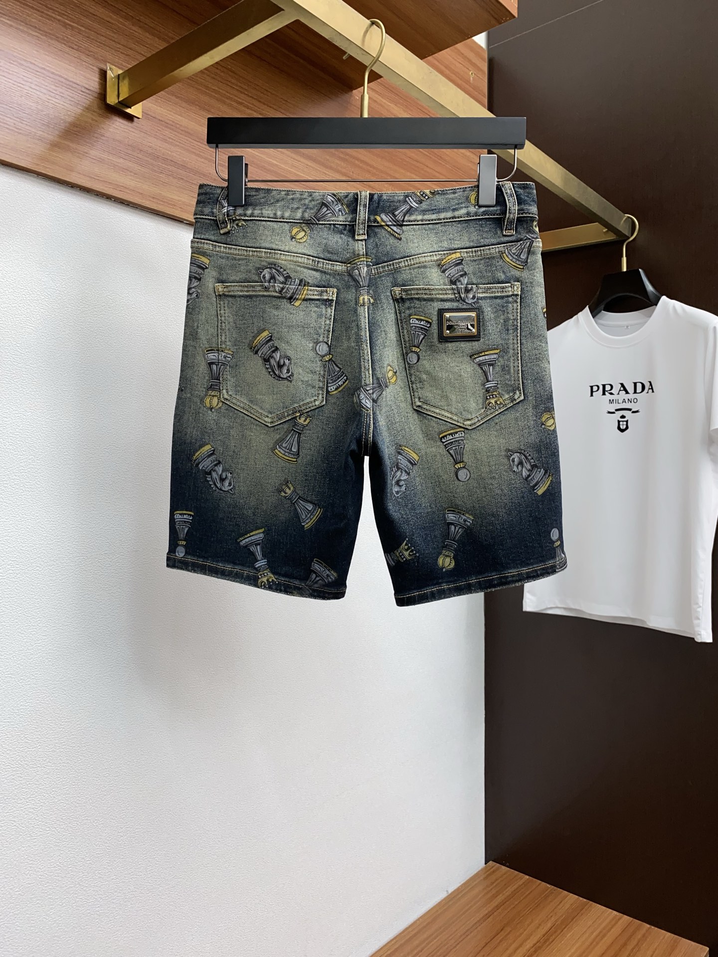 Men’s Cowboy Shorts: Original Cloth Wash with Unique Water-washing Surfaces and High-quality Materials. - 图片 8