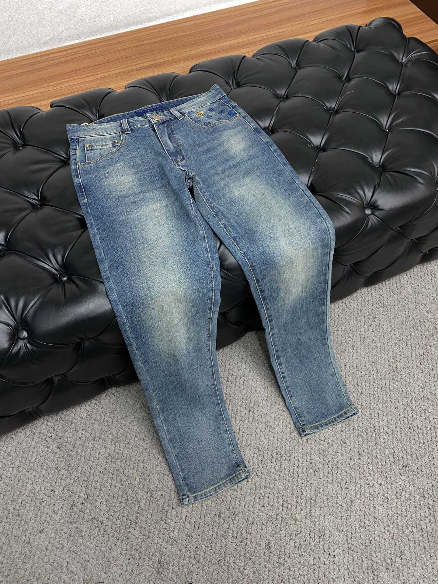  迪奥 25秋冬新款 男士牛仔裤原厂原布原洗水！进口原版水洗弹力面料，复杂的手工艺叠加，任何一个洗水环节