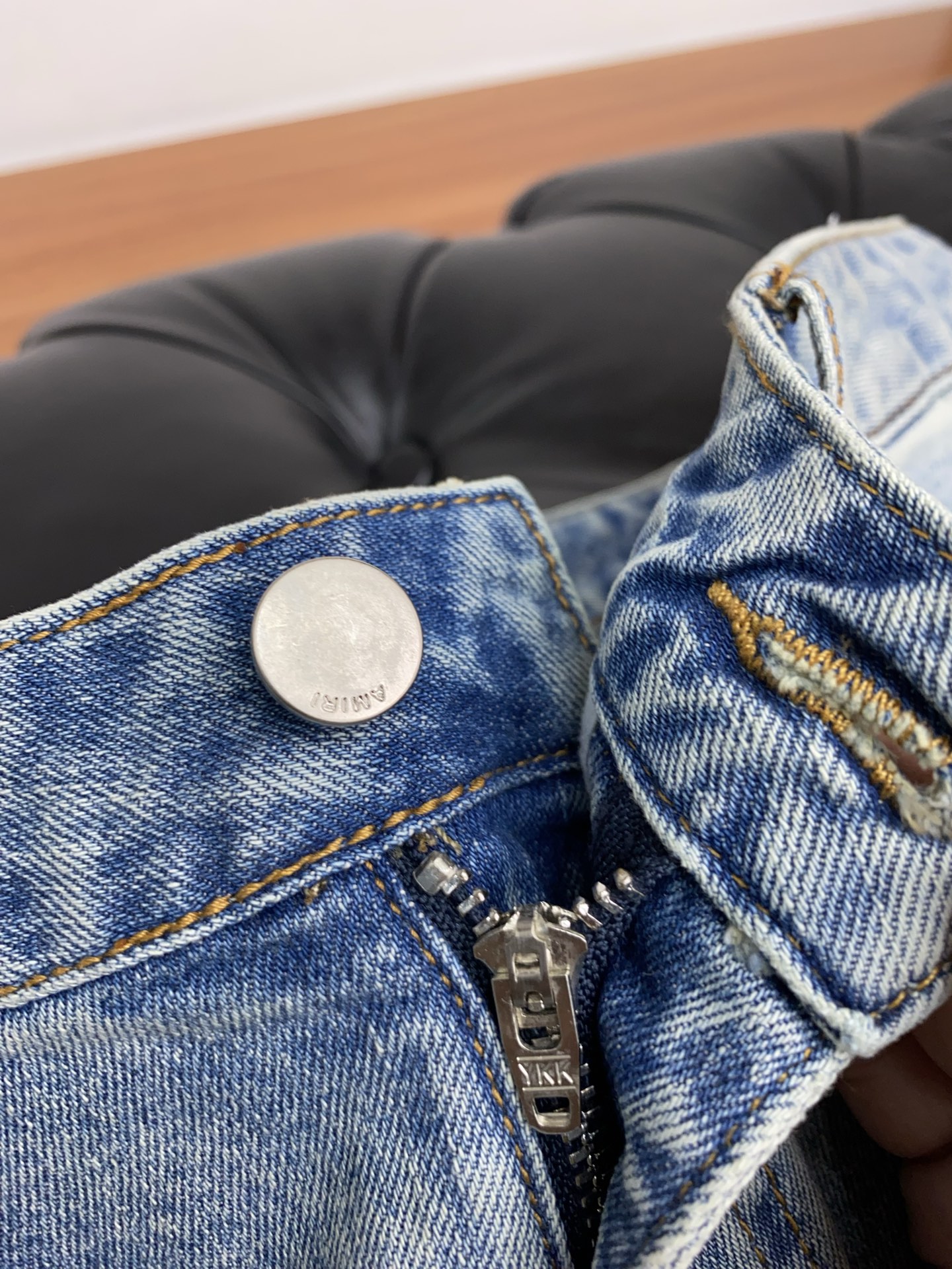 P953 AIM Men’s Little Nail Original Jeans with Unique Handicrafts - 图片 4