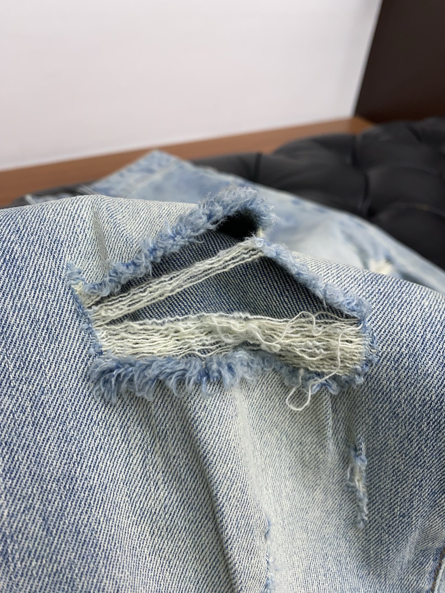 P953 AIM Men’s Little Nail Original Jeans with Unique Handicrafts - 图片 7
