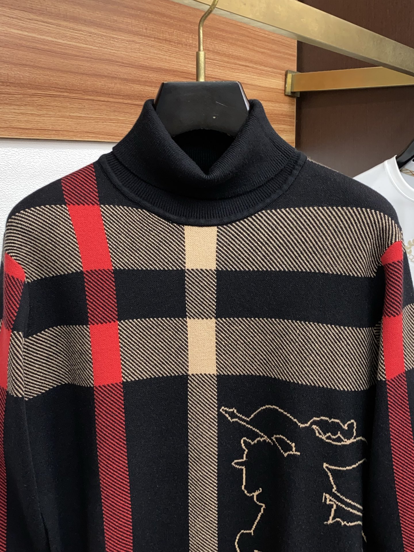 巴宝莉 高领毛衣 重磅推荐！2025aw秋冬新款 专柜同步 时尚经典基础款本色针织 大牌元素logo 秋