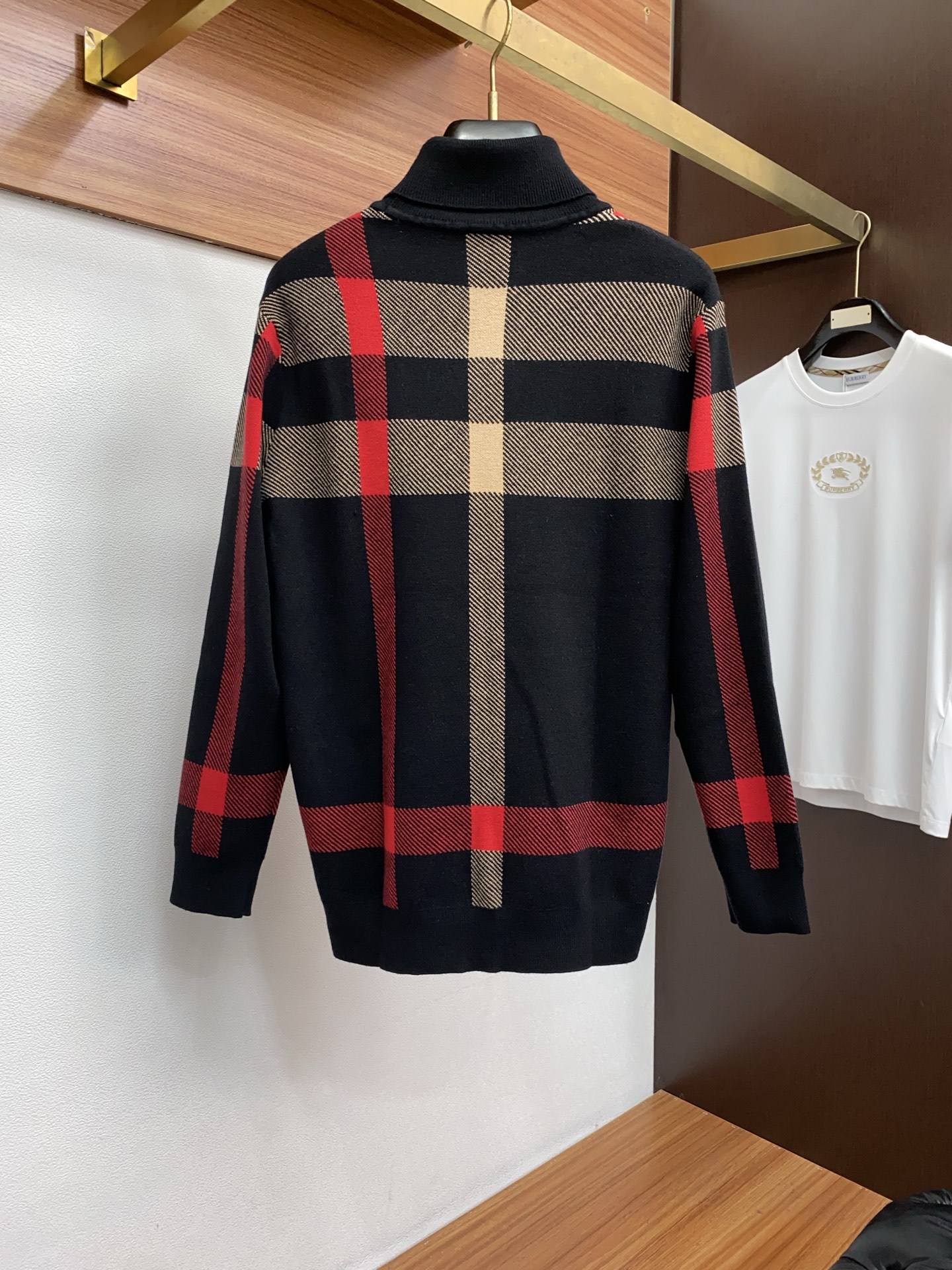 巴宝莉 高领毛衣 重磅推荐！2025aw秋冬新款 专柜同步 时尚经典基础款本色针织 大牌元素logo 秋