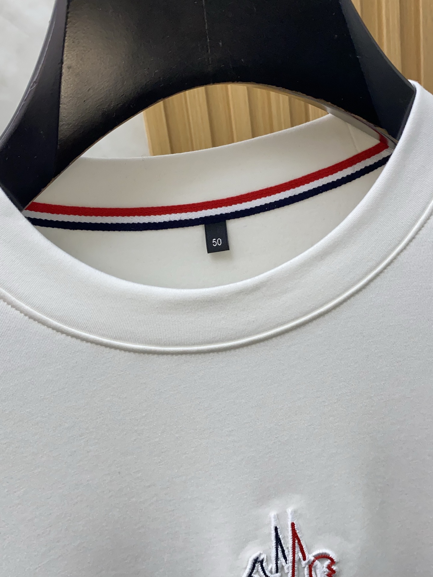 Moncler Classic Logo Embroidered Black T-Shirt, Soft Cotton, M-3XL 4 i1760711168284 8454 0 2