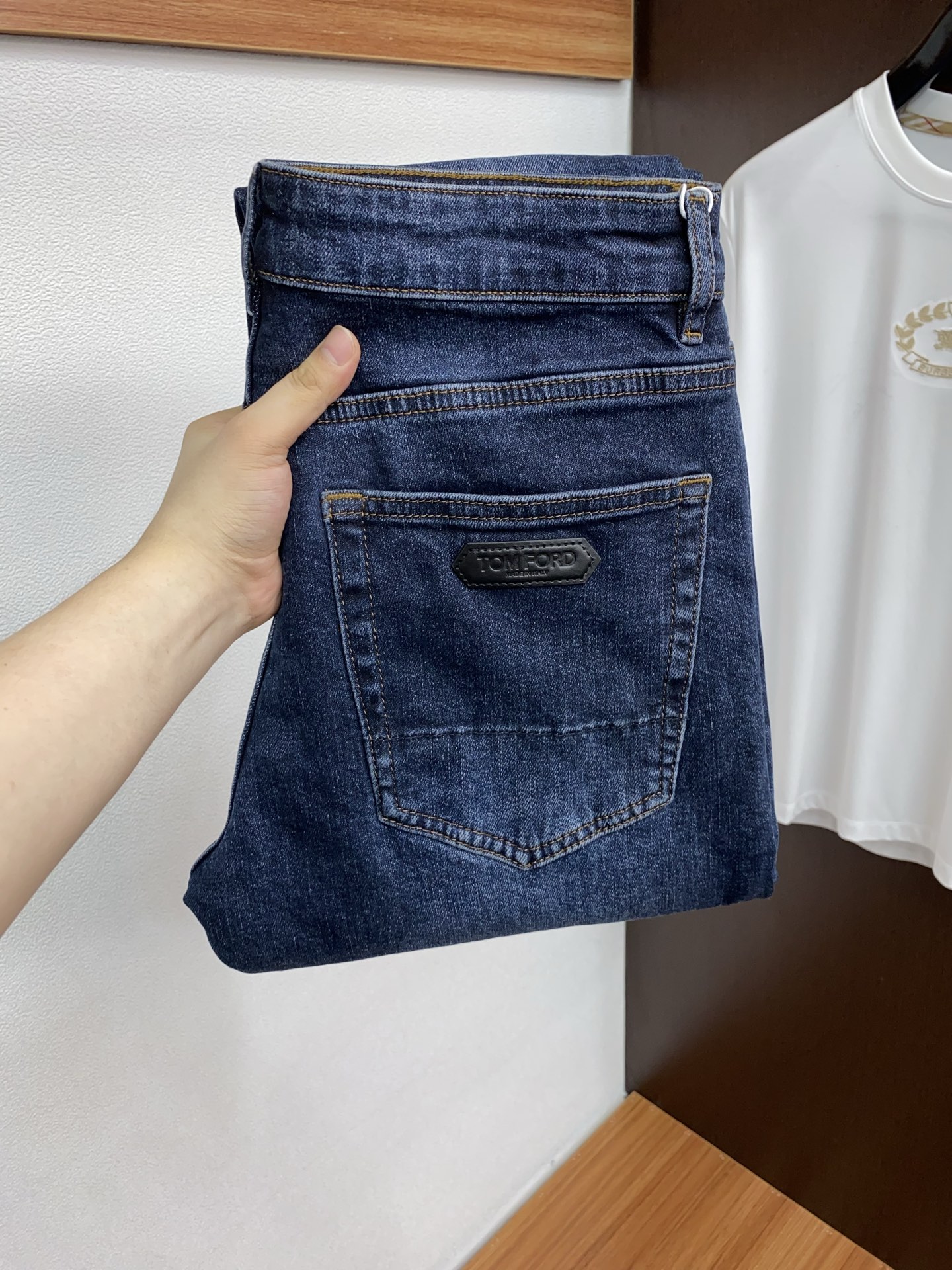 NO:610880,TF 25ss autumn and winter new style men's small straight original jeans autumn and winter new style super soft elastic fabric, tom ford, jeans, alexander wang19860909TF 25ss秋冬 新款 男士小直筒原单 牛仔裤 秋冬新款超柔软 弹力面料,,tom ford,jeans,alexander wang,Men's clothing