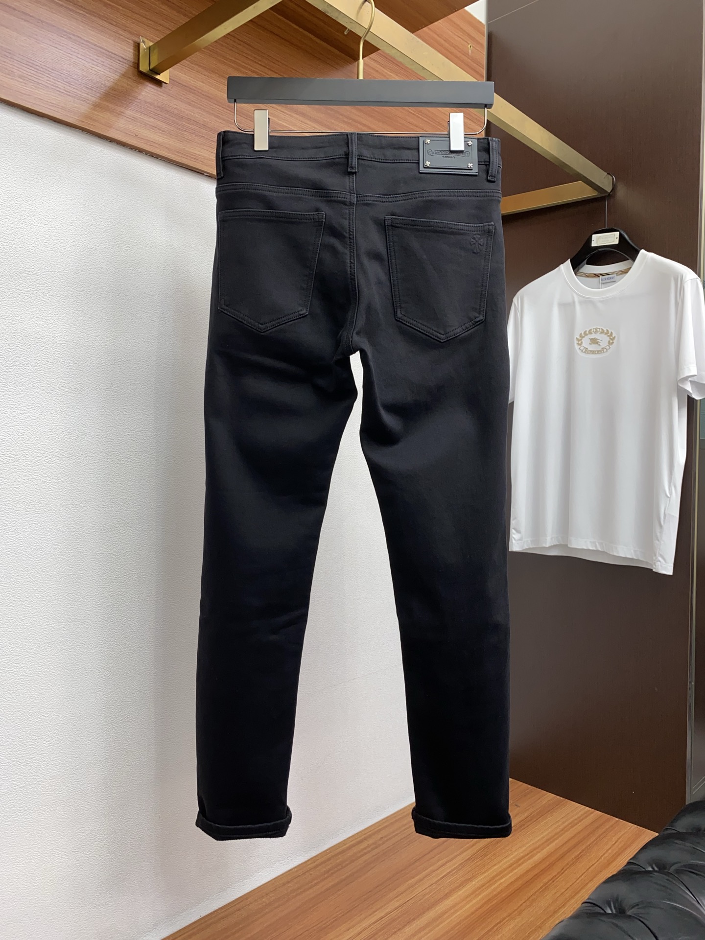 克罗心 25新款 市场独家订制加厚拉绒进口丹宁牛仔面料 稀缺面料 超级舒服 工艺复杂四季款牛仔裤 针织牛