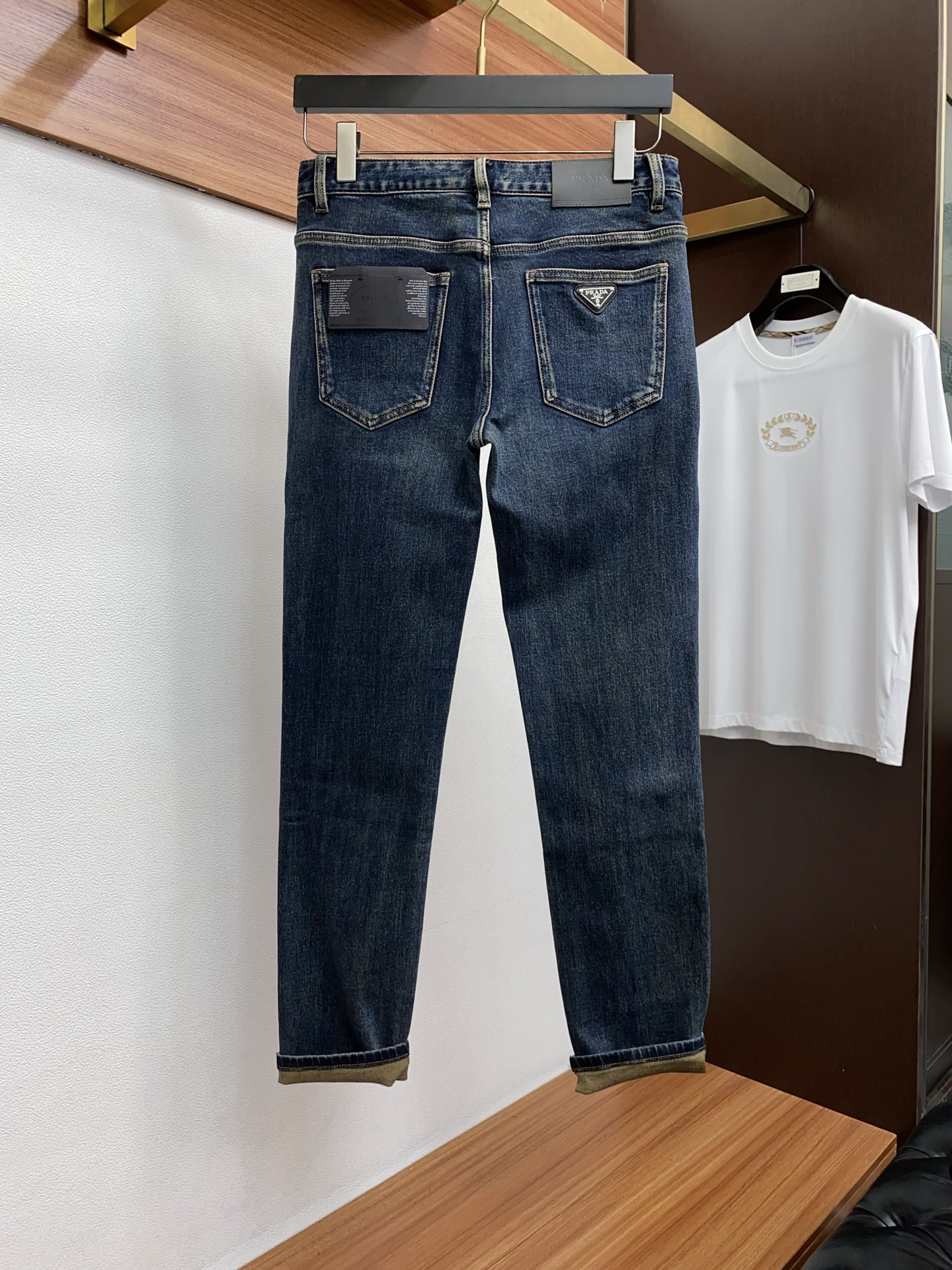 25新款 市场独家订制进口加厚拉绒丹宁牛仔面料 稀缺面料 超级舒服 工艺复杂四季款牛仔裤 针织牛从做旧 