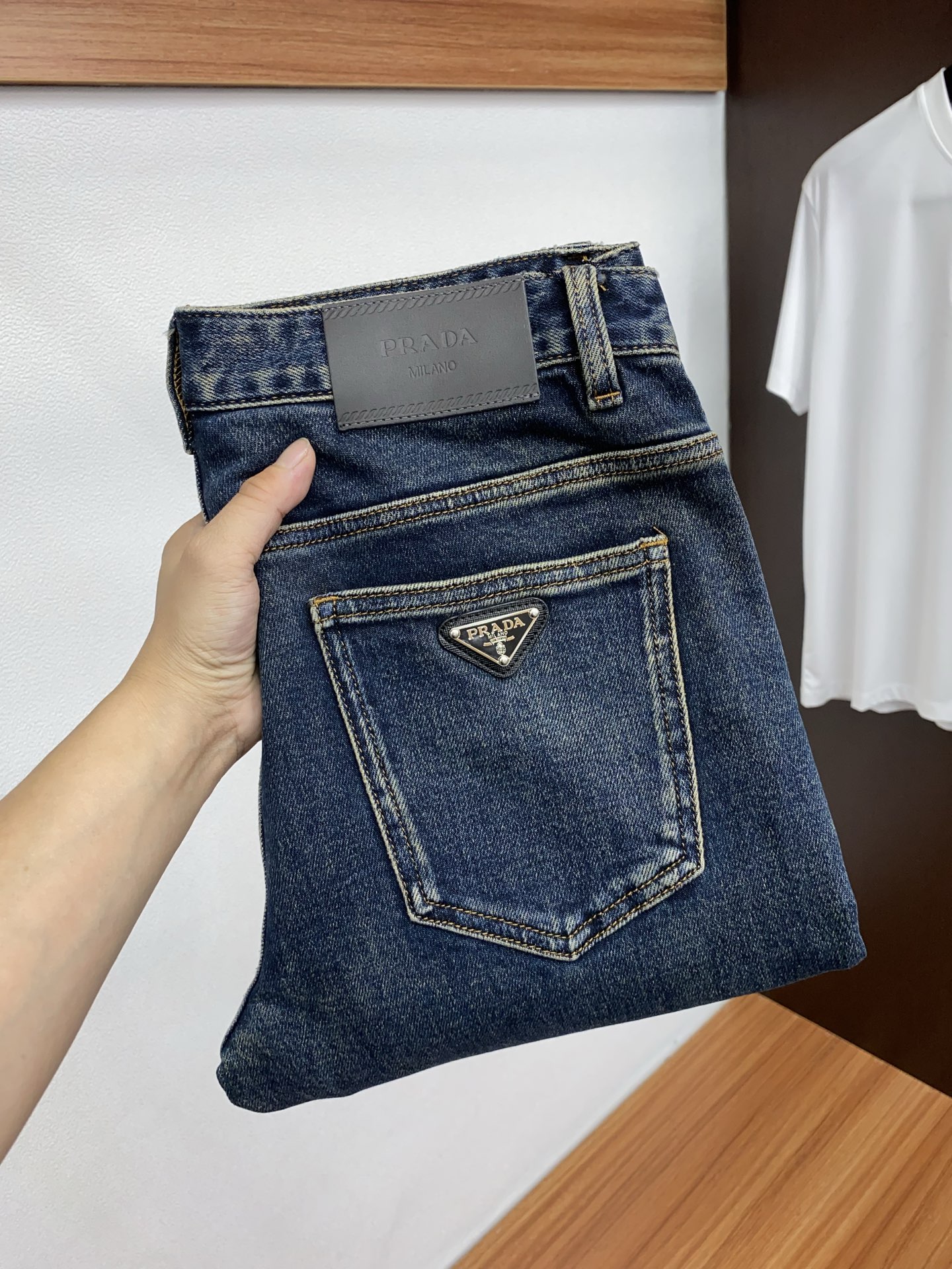 25新款 市场独家订制进口加厚拉绒丹宁牛仔面料 稀缺面料 超级舒服 工艺复杂四季款牛仔裤 针织牛从做旧 