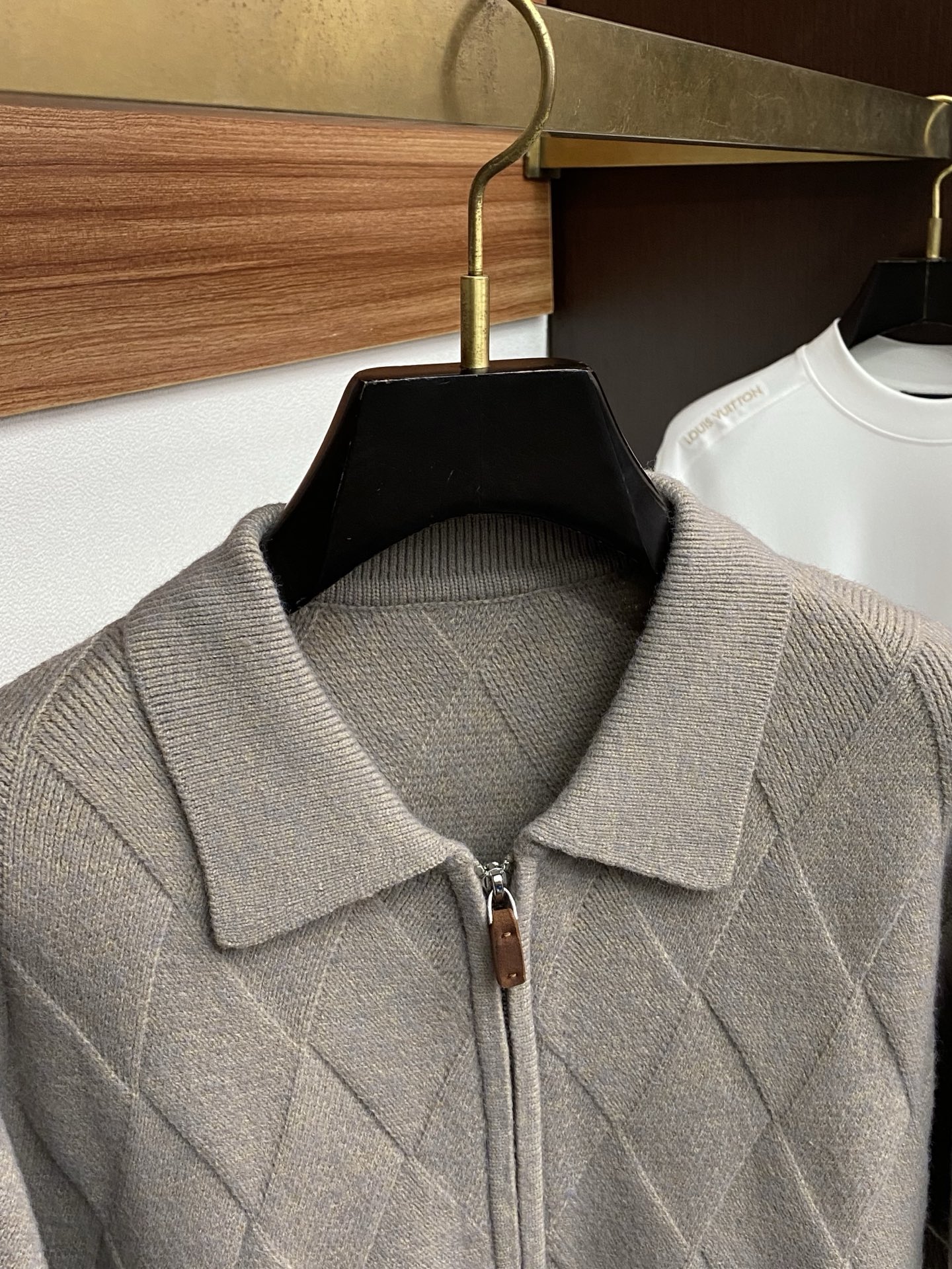 杰尼亚 2025FW男士秋冬羊毛拉链开衫翻领外套毛衣 打底外穿毛衣 针织衫休闲日常穿搭单品！上身修饰身形