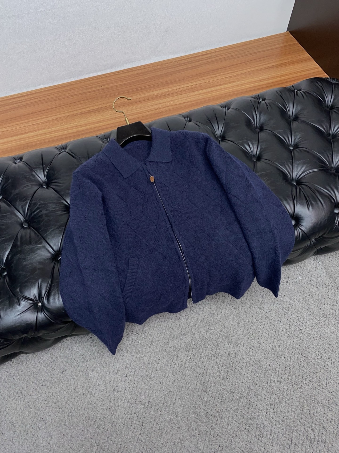 杰尼亚 2025FW男士秋冬羊毛拉链开衫翻领外套毛衣 打底外穿毛衣 针织衫休闲日常穿搭单品！上身修饰身形